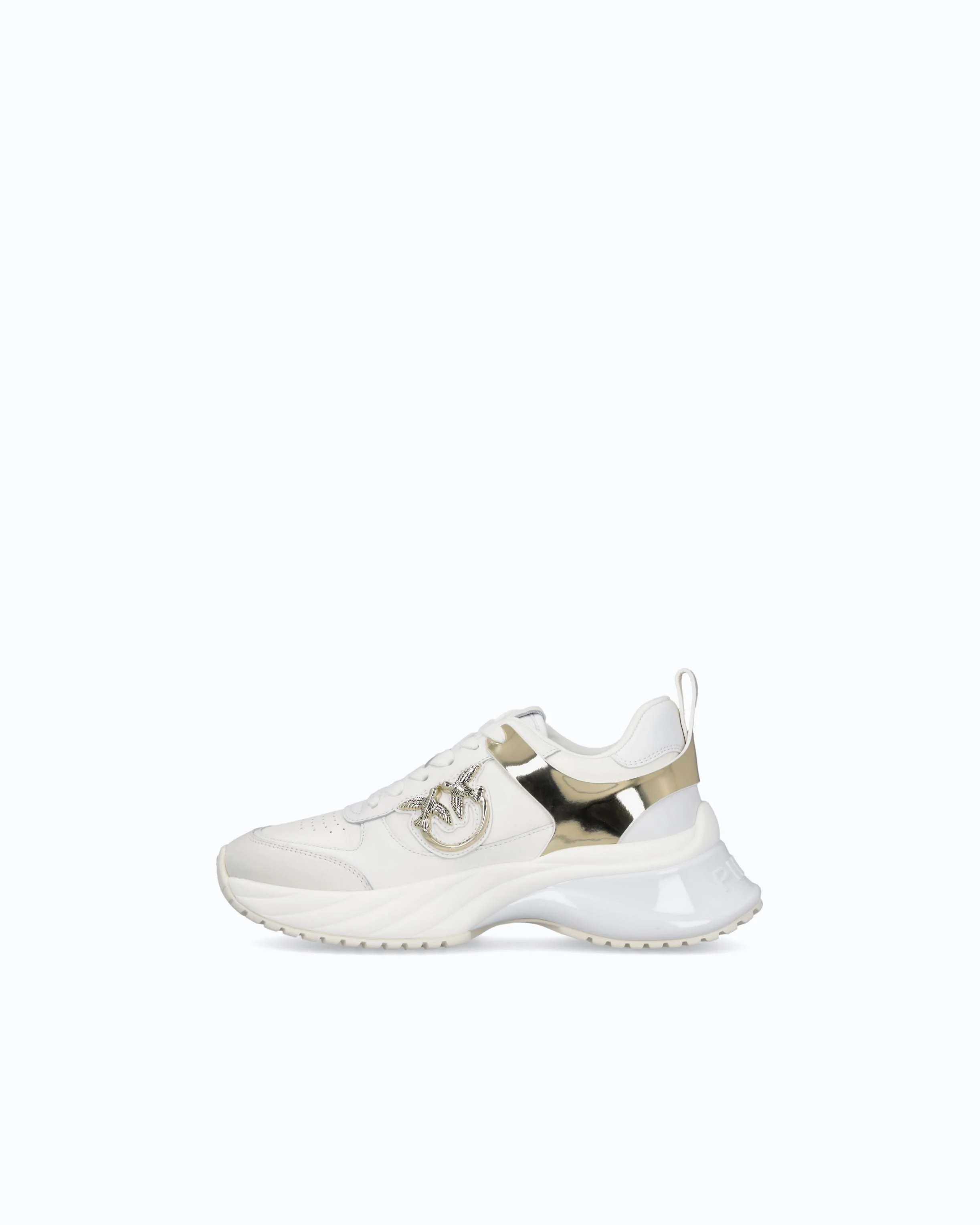 Ariel leather-effect sneakers with mirror detailing - Image 5