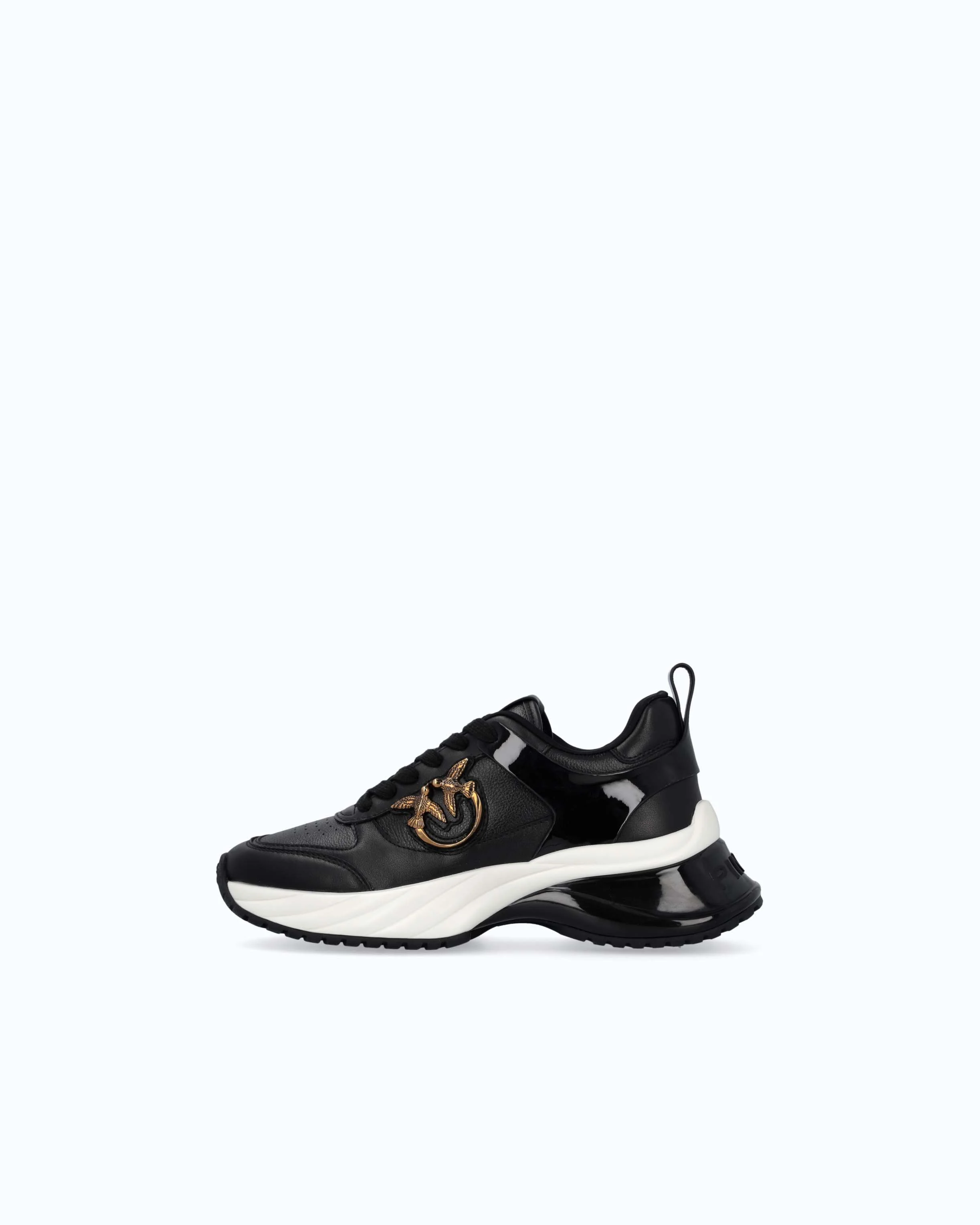 Ariel leather-effect sneakers with mirror detailing - Image 5
