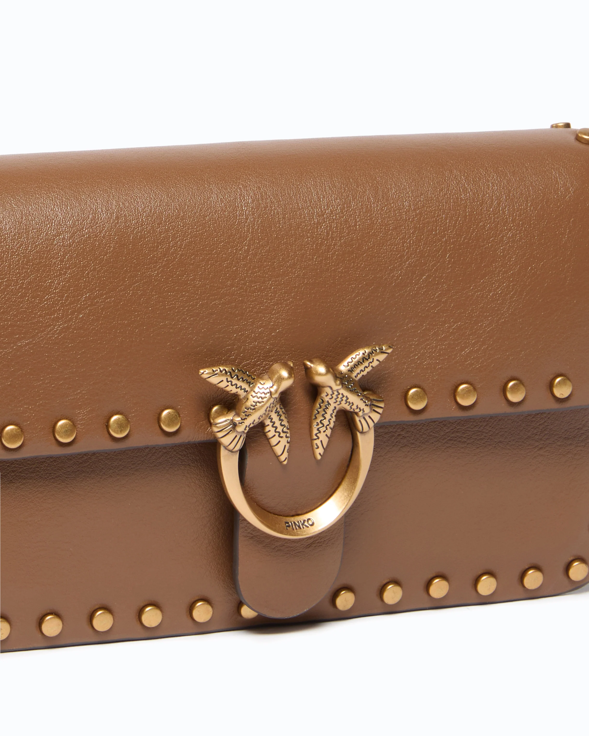 Baby Love Bag One Slouchy crossbody bag in leather with studs - Image 3