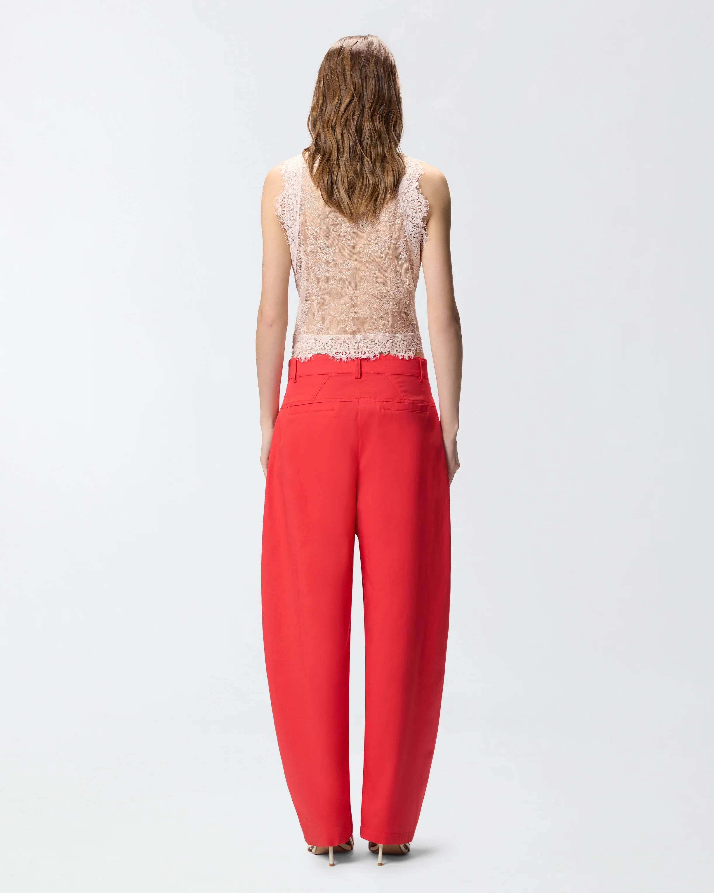 Barrel-fit trousers in stretch cotton - Image 3