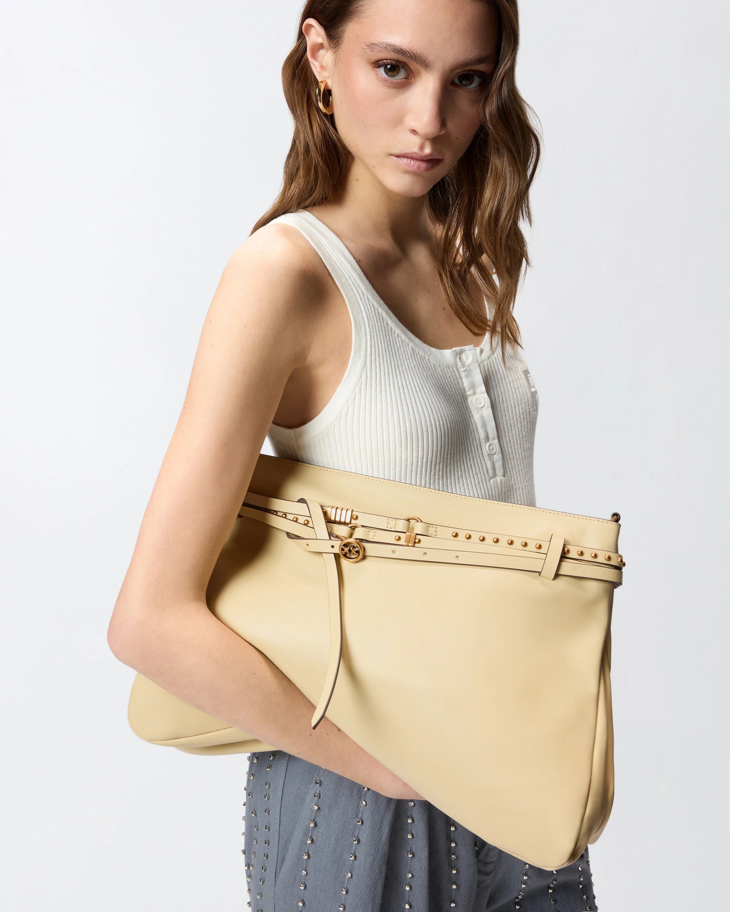 Belt Bag Big large shoulder bag in leather - Image 5