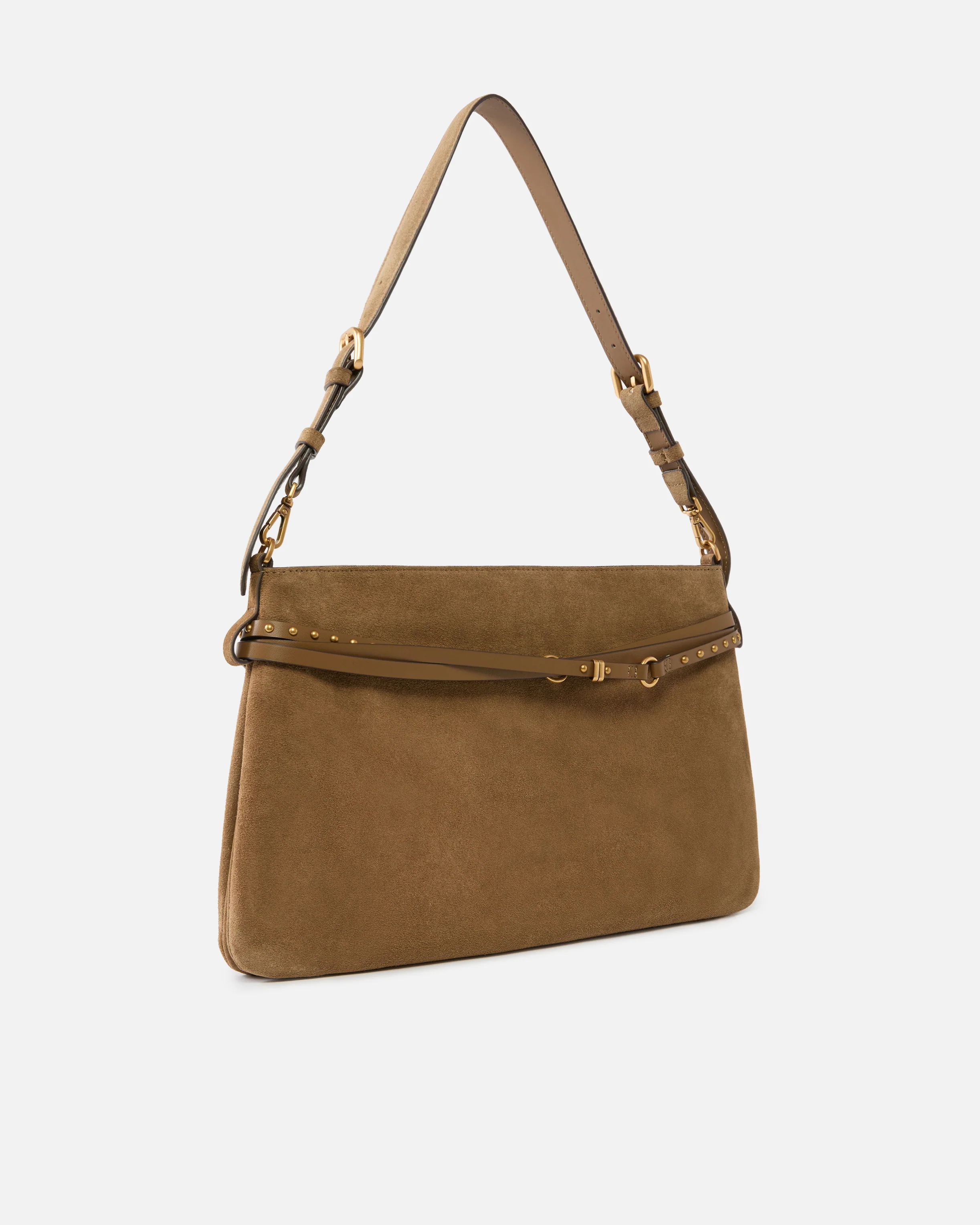 Belt Bag Big large shoulder bag in suede - Image 2