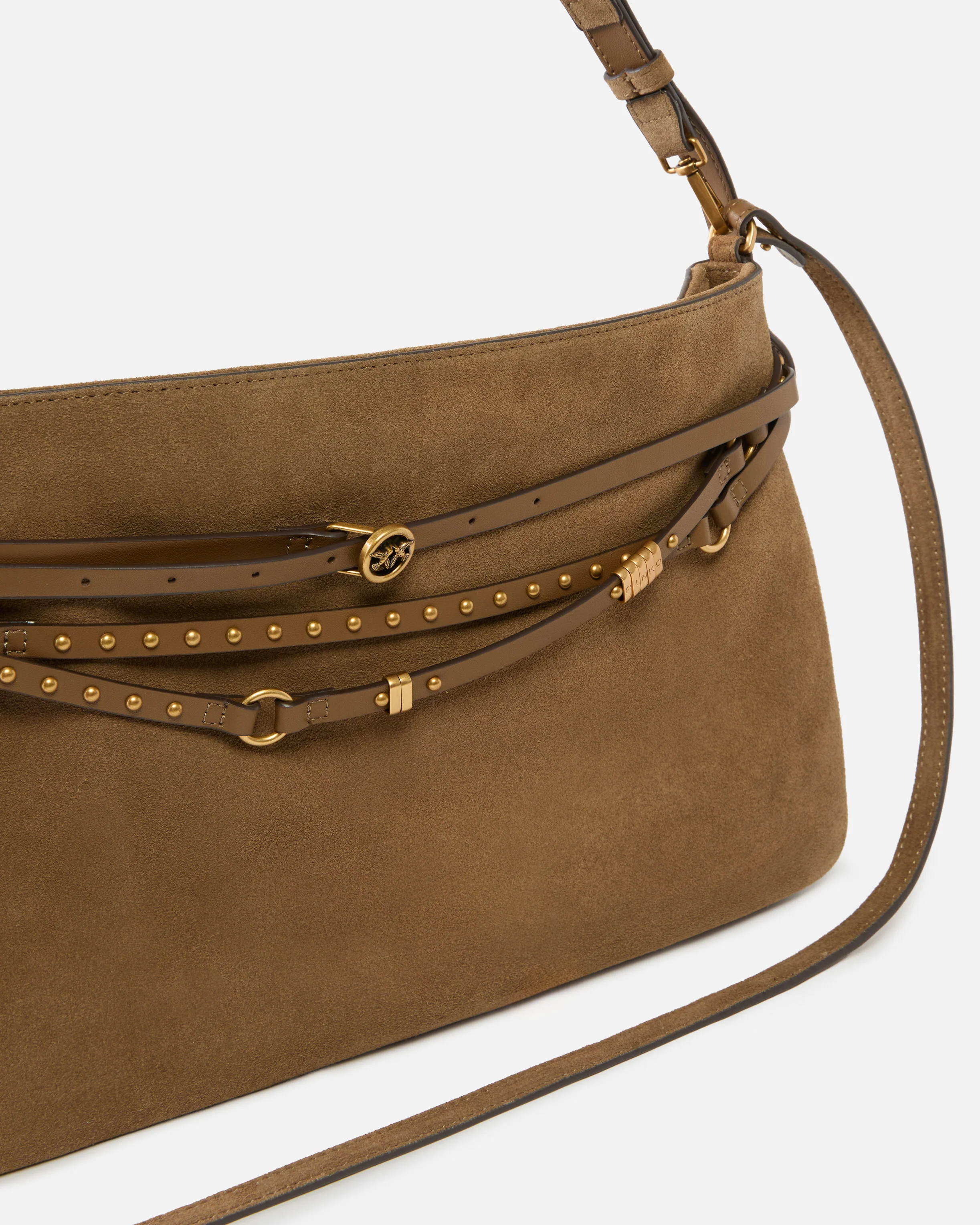 Belt Bag Big large shoulder bag in suede - Image 3