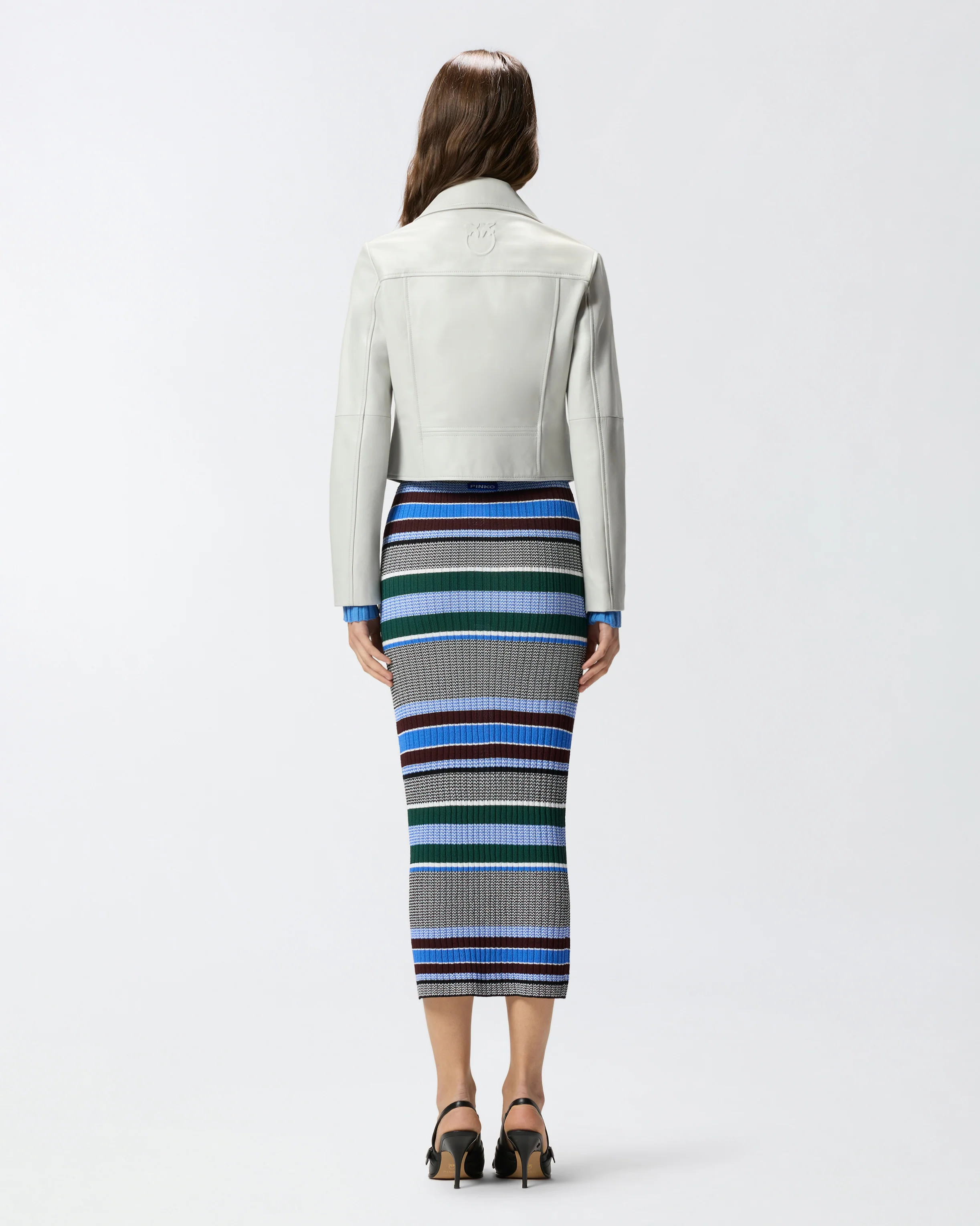 Biker-style jacket in nappa leather - Image 3
