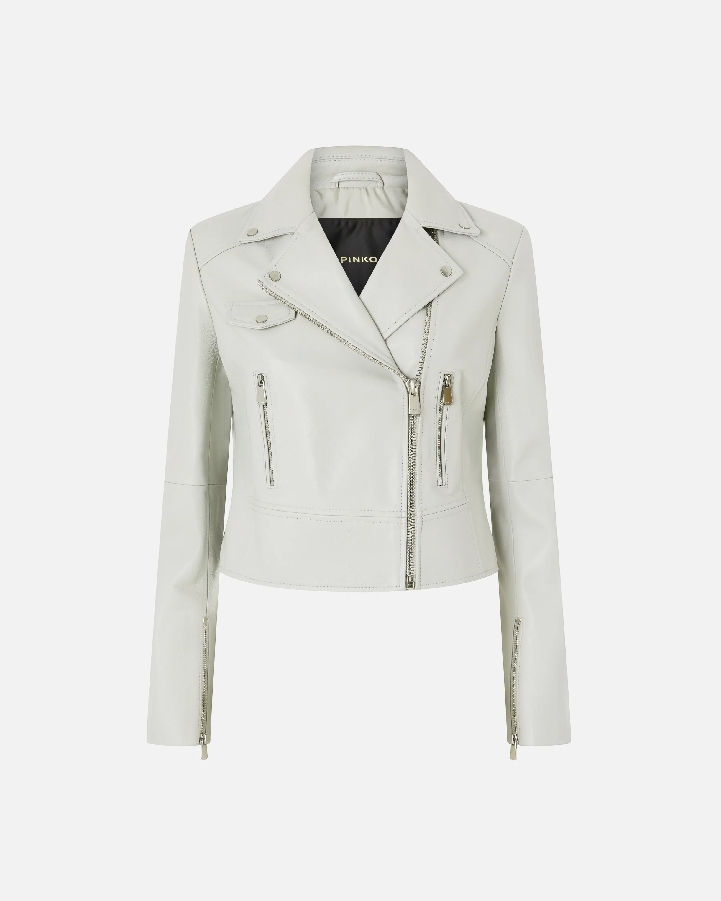 Biker-style jacket in nappa leather - Image 5