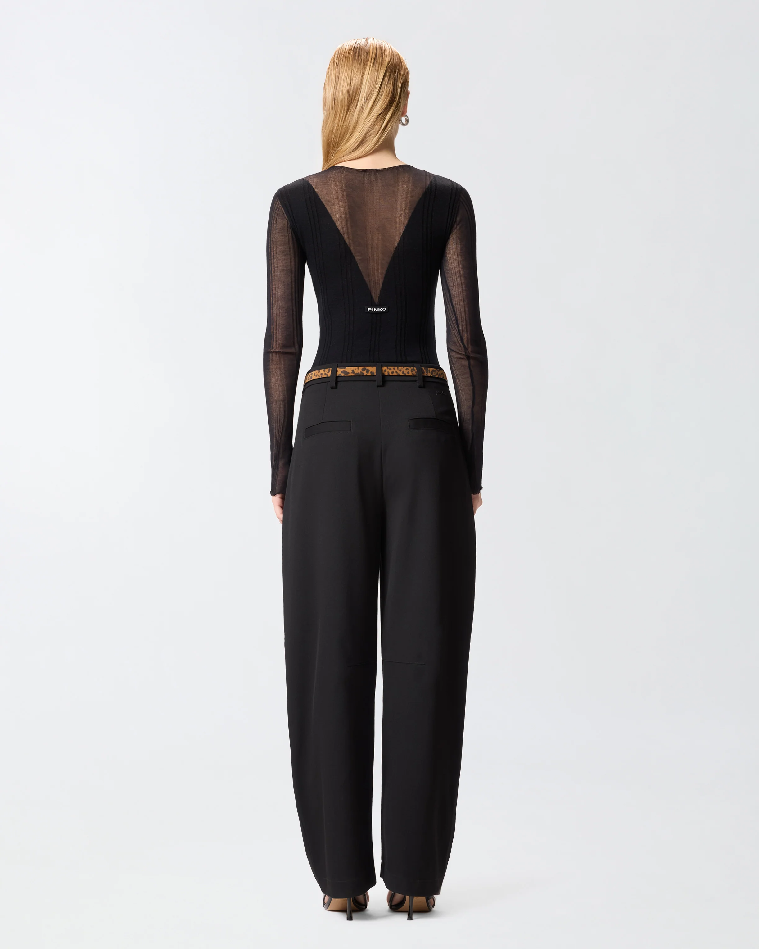 Bodysuit with sheer details - Image 3