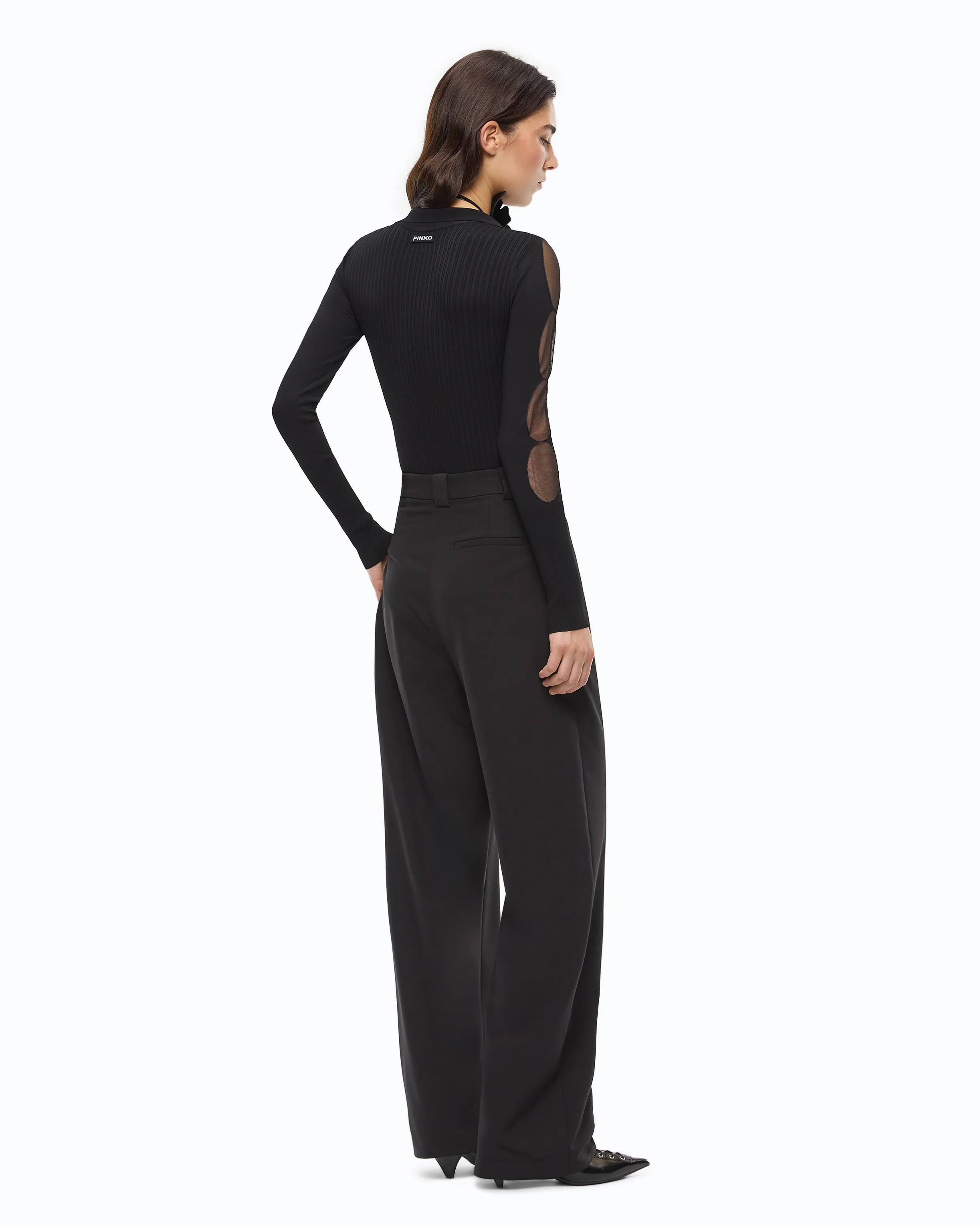 Bodysuit with sheer details - Image 4