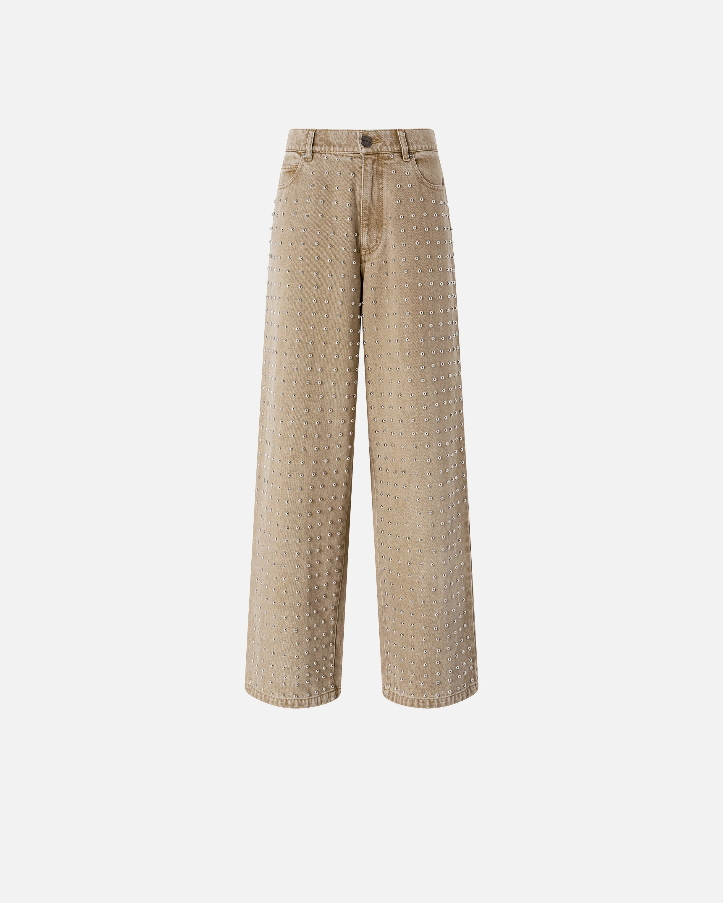 Brown jeans with studs - Image 5