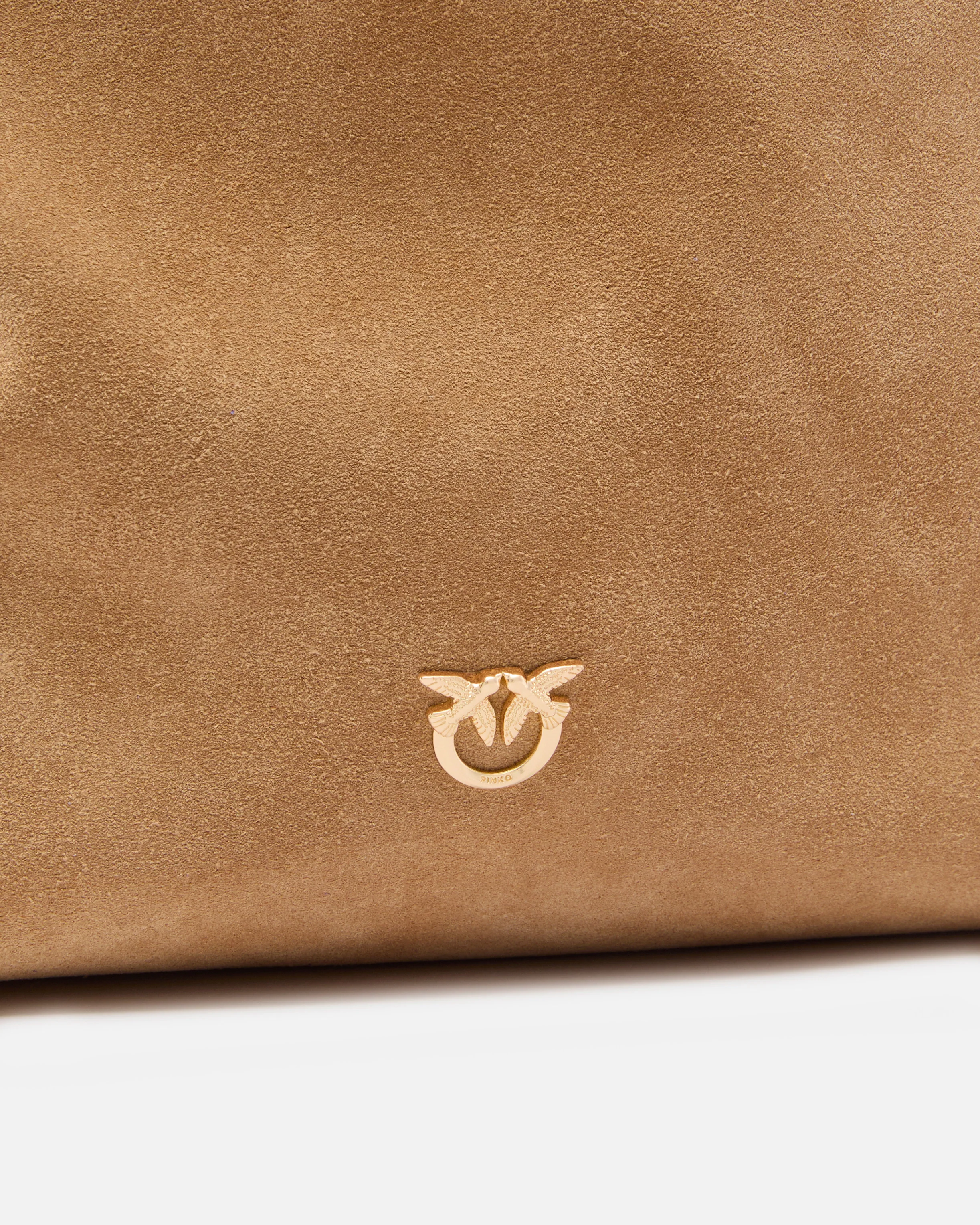 Bucket Big large crossbody bag in suede - Image 3