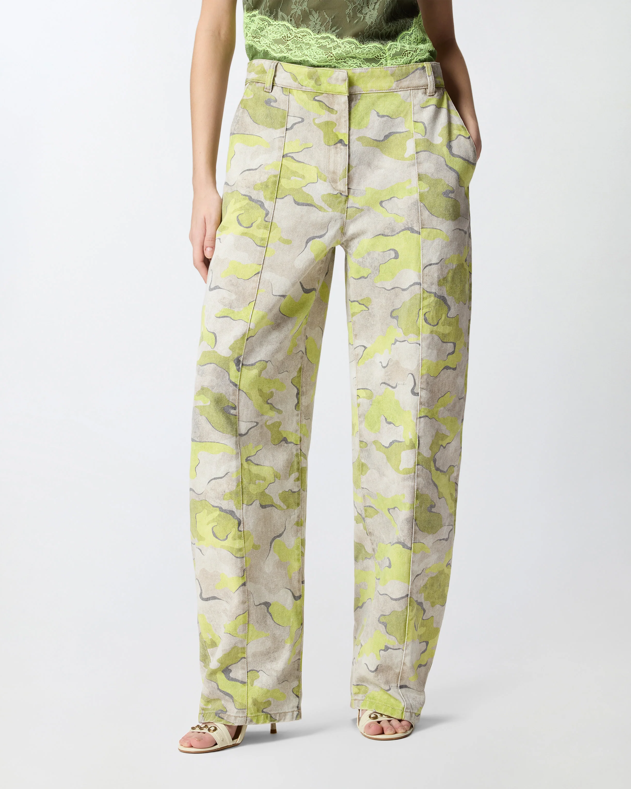 Camouflage balloon-fit trousers - Image 2