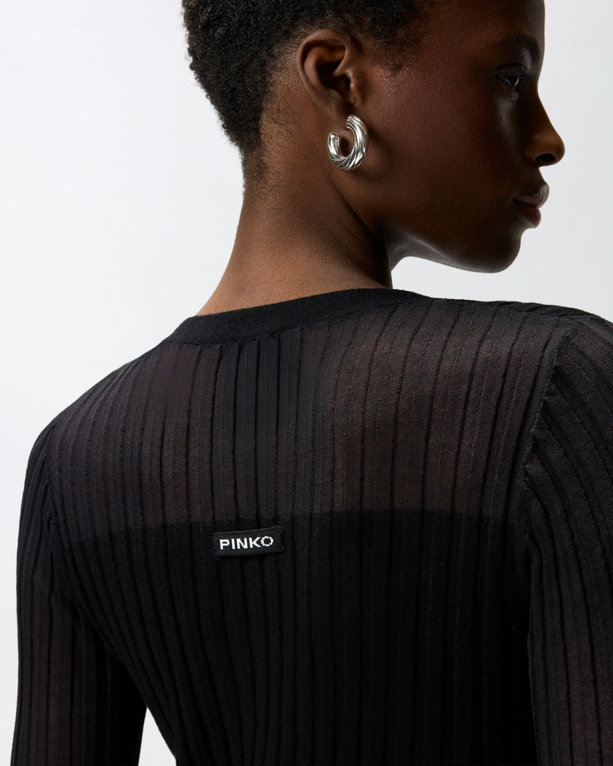 Cardigan in lightweight ribbed knit - Image 4