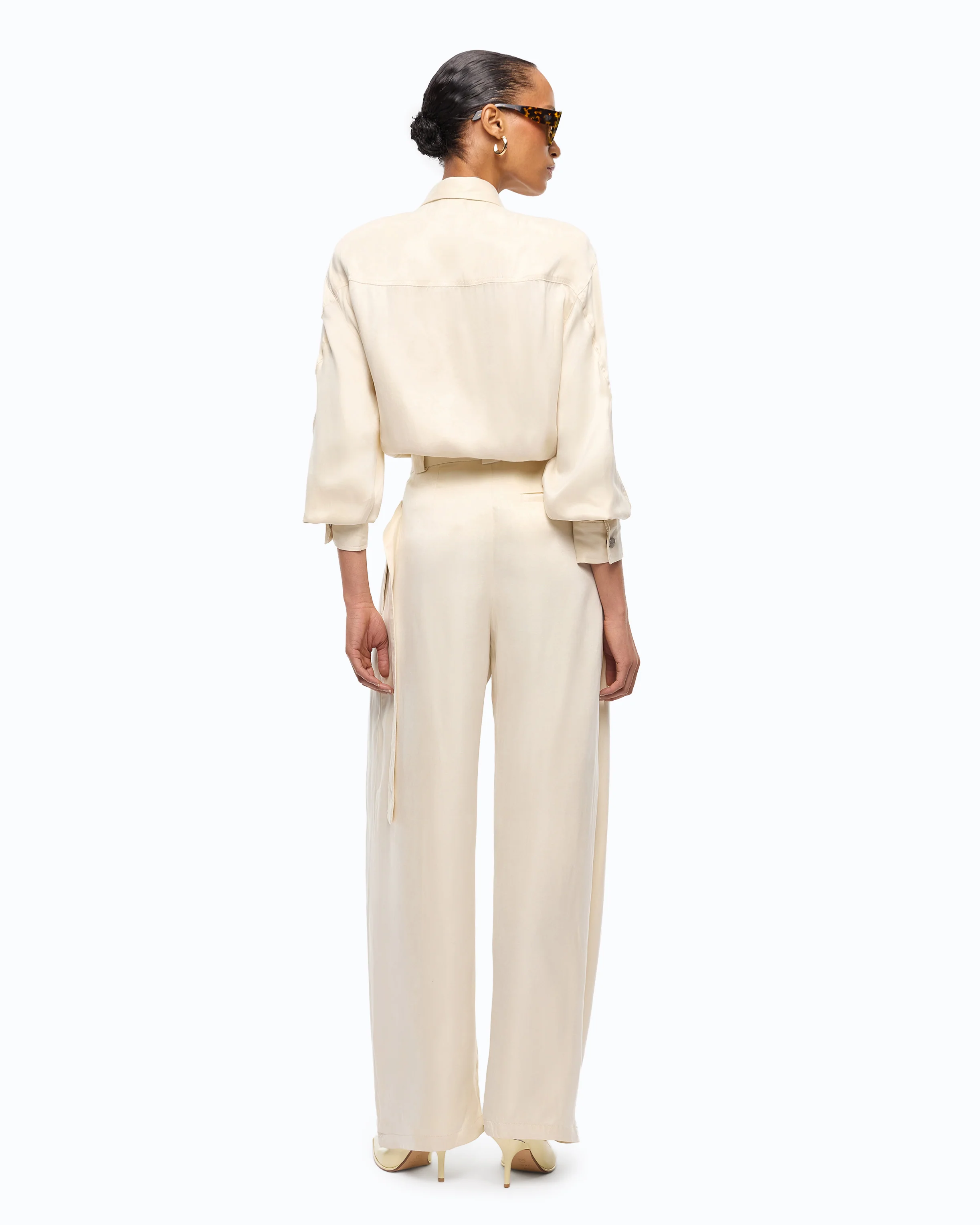 Carrot-fit wrap trousers - Image 4
