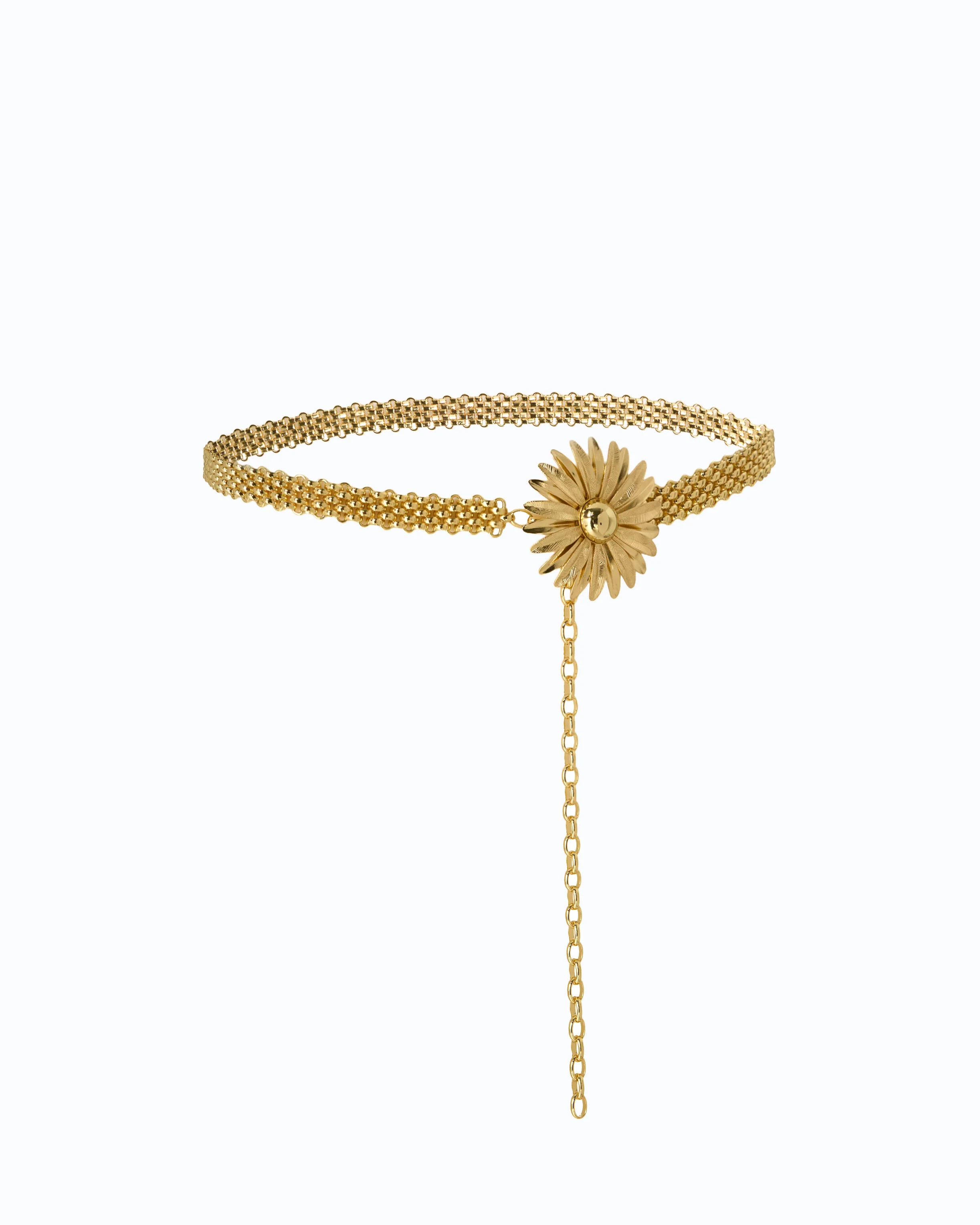 Chain belt with flower, 1.5 cm - Image 2