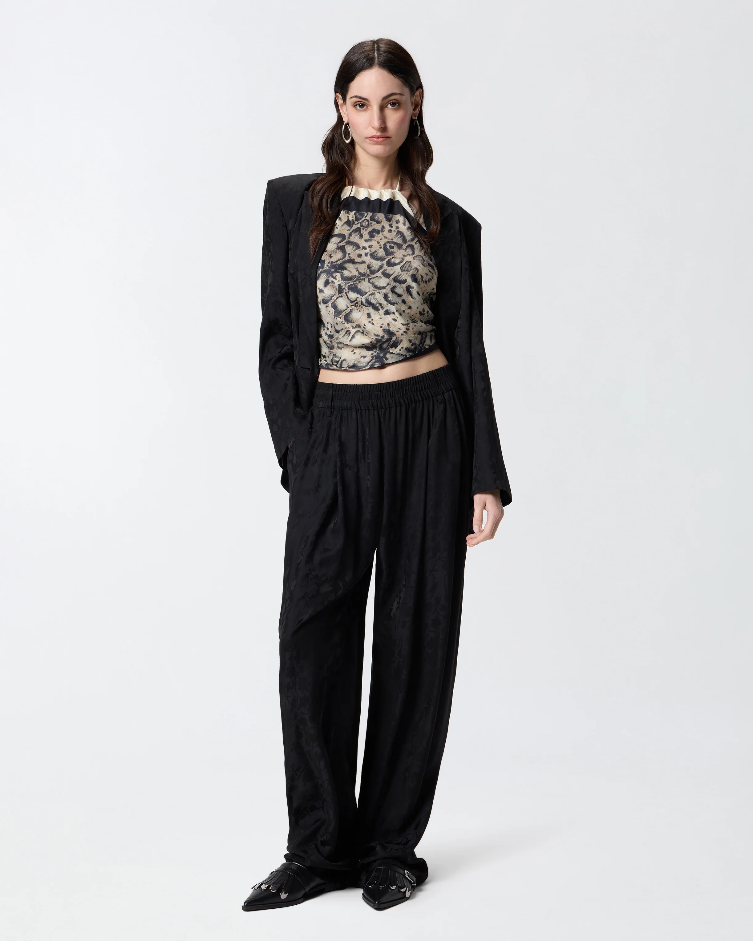 Cover-up top with snake print - Image 2
