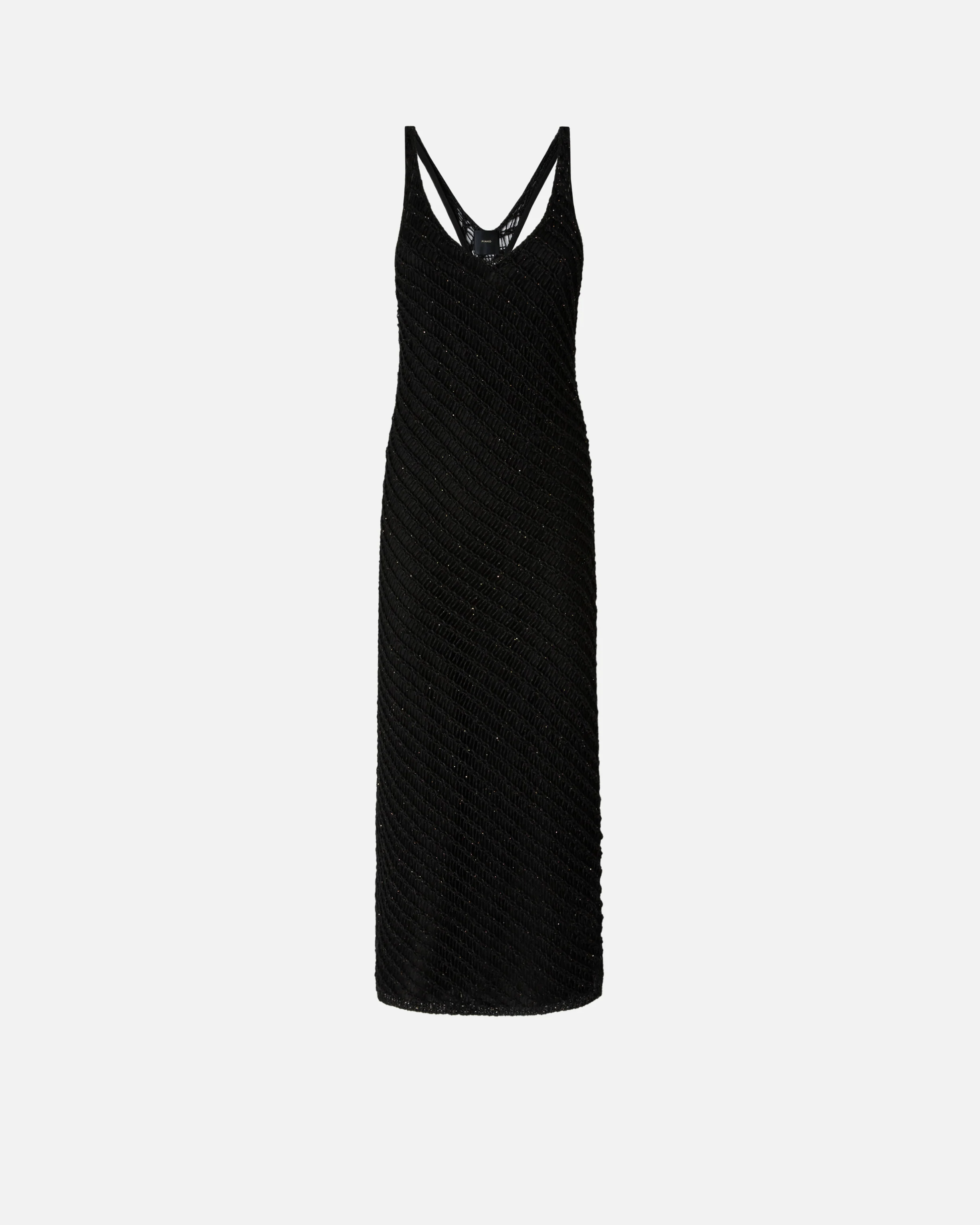 Crochet-effect midi dress with sequins - Image 5