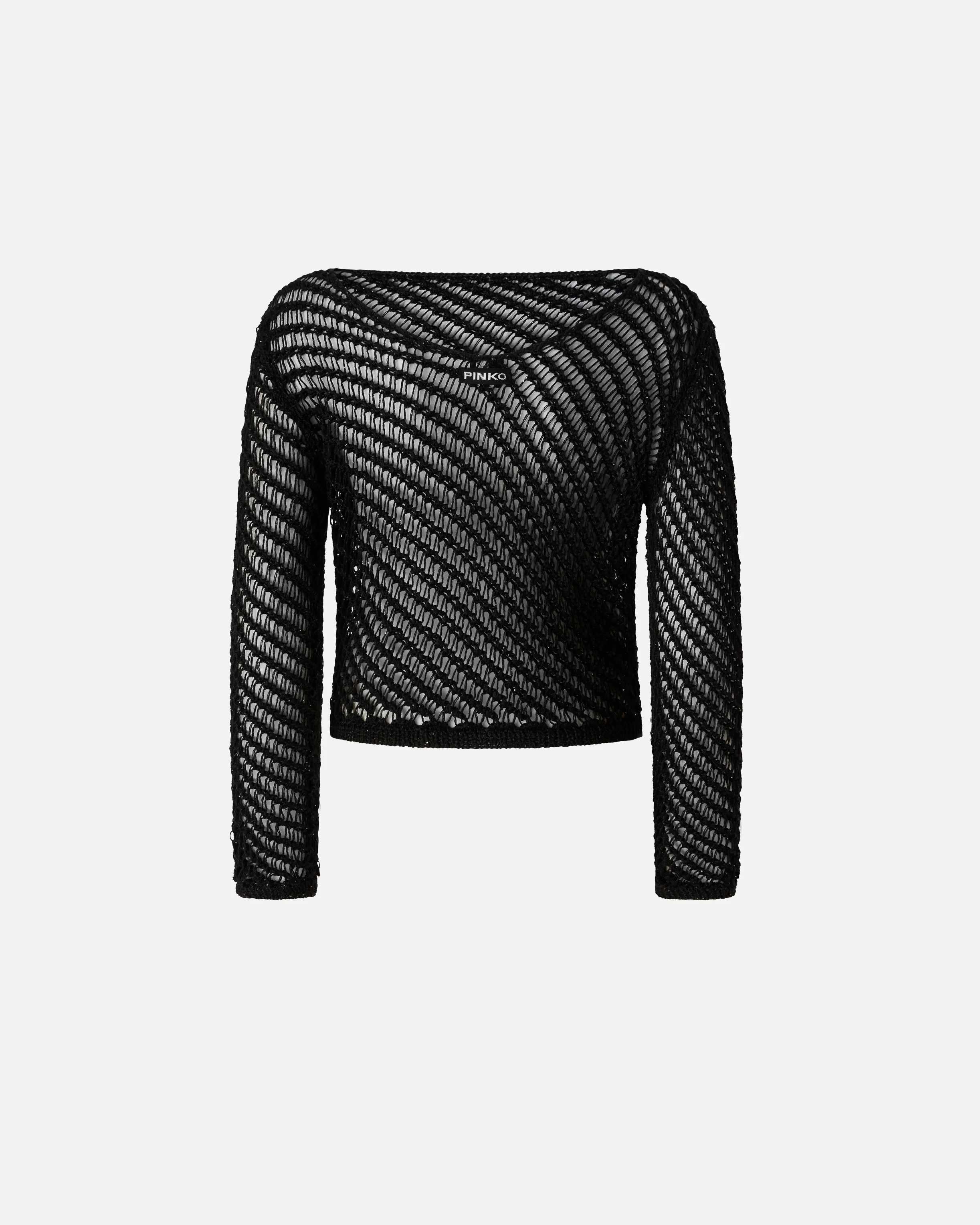 Crochet effect sweater with sequins - Image 6
