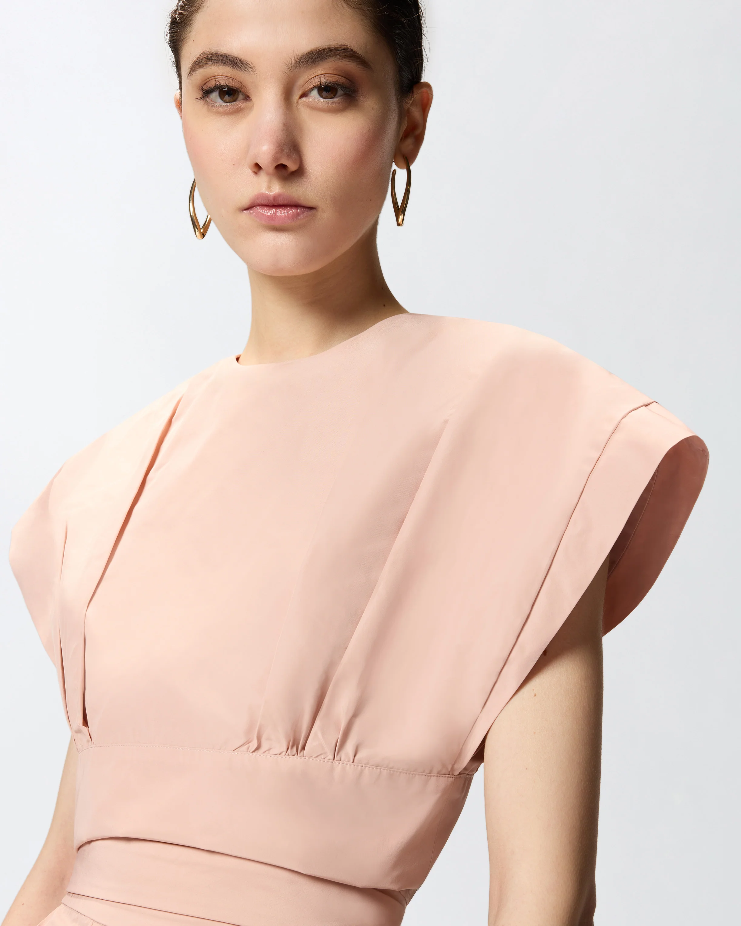 Crop top with wide sleeves - Image 4