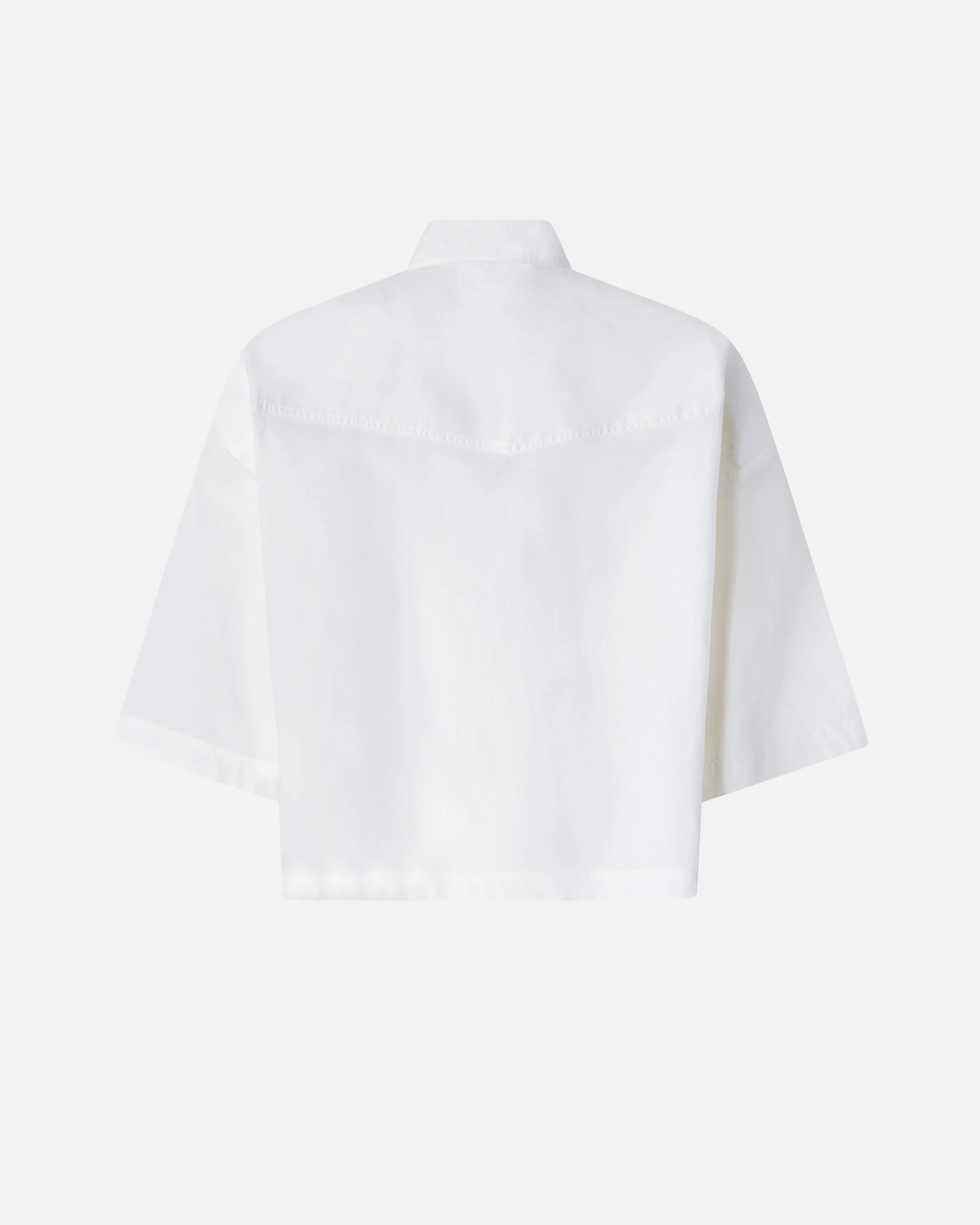 Cropped shirt with metallic details - Image 6