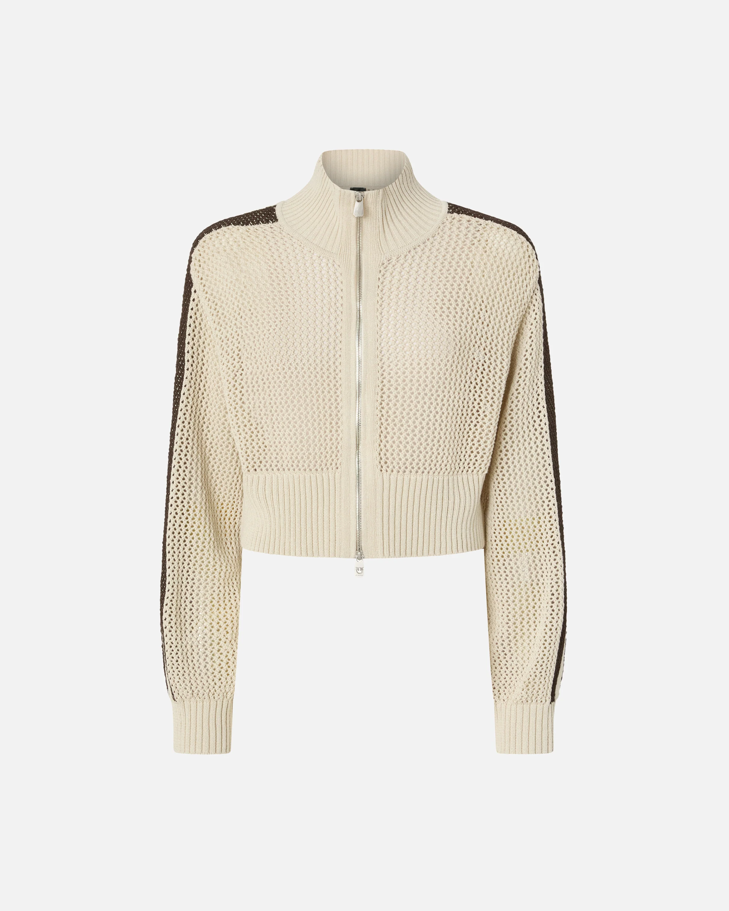 Cropped sweatshirt with bands and openwork - Image 5