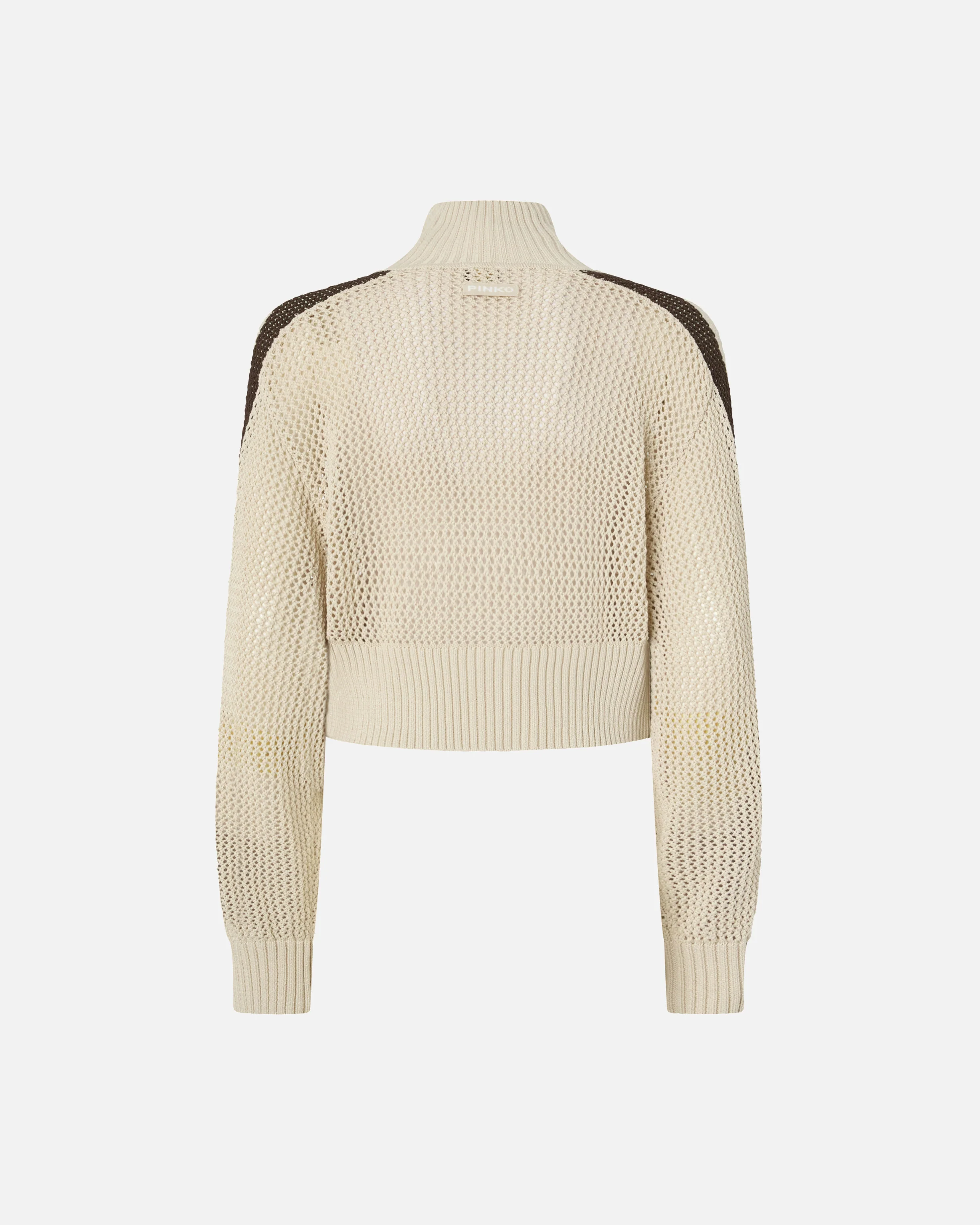Cropped sweatshirt with bands and openwork - Image 6