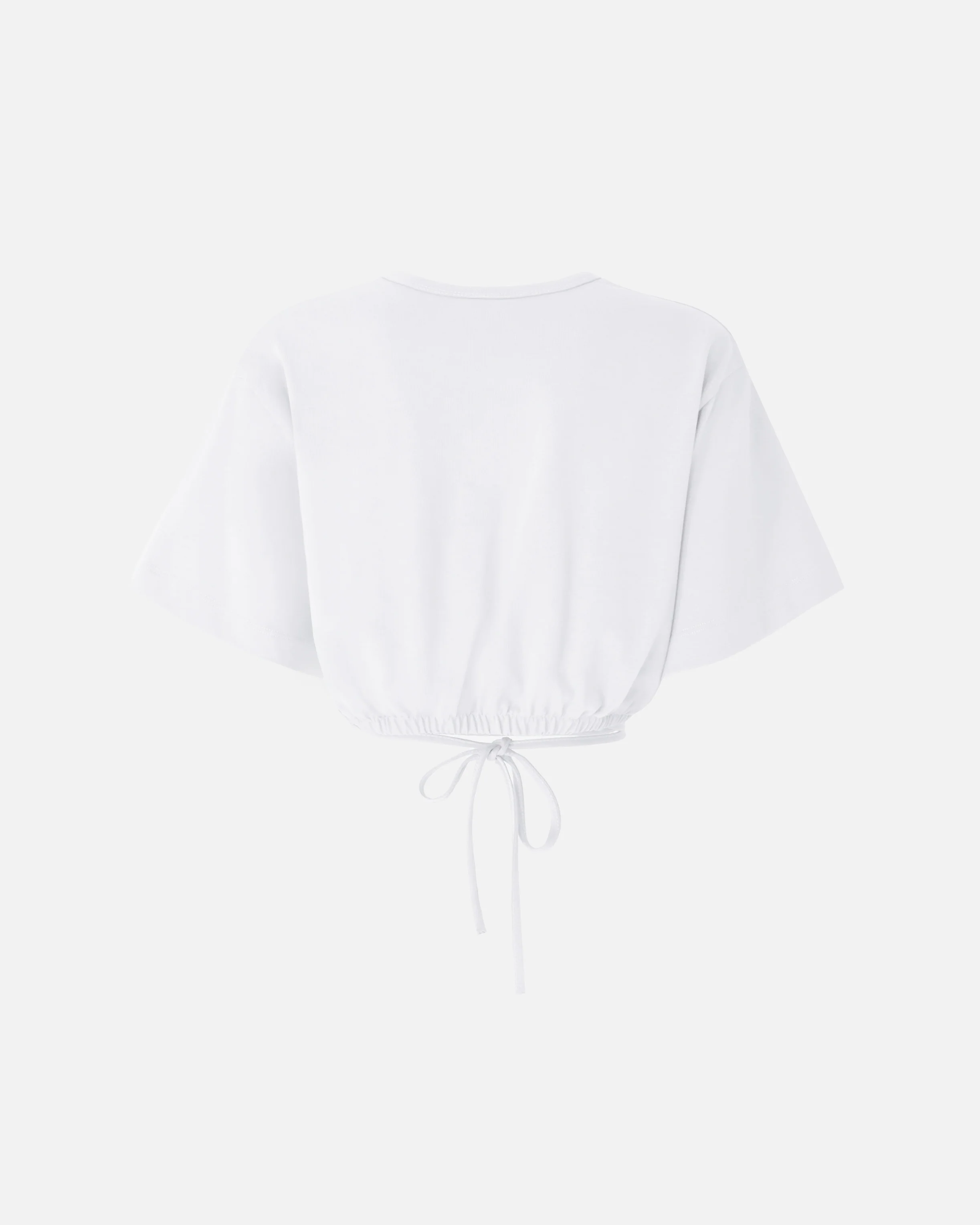 Cropped T-shirt with lace and Texan details - Image 6