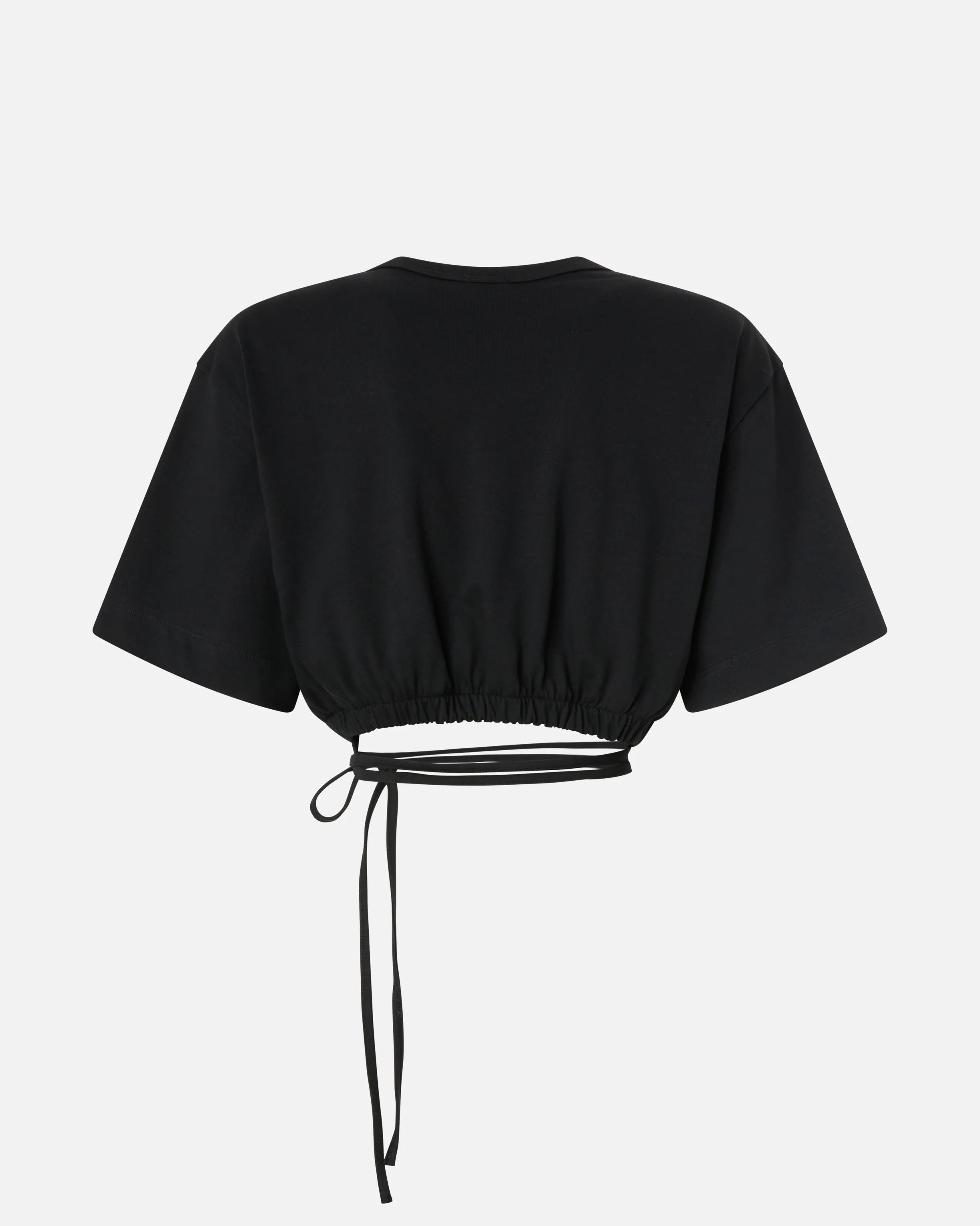 Cropped T-shirt with lace and Texan details - Image 6