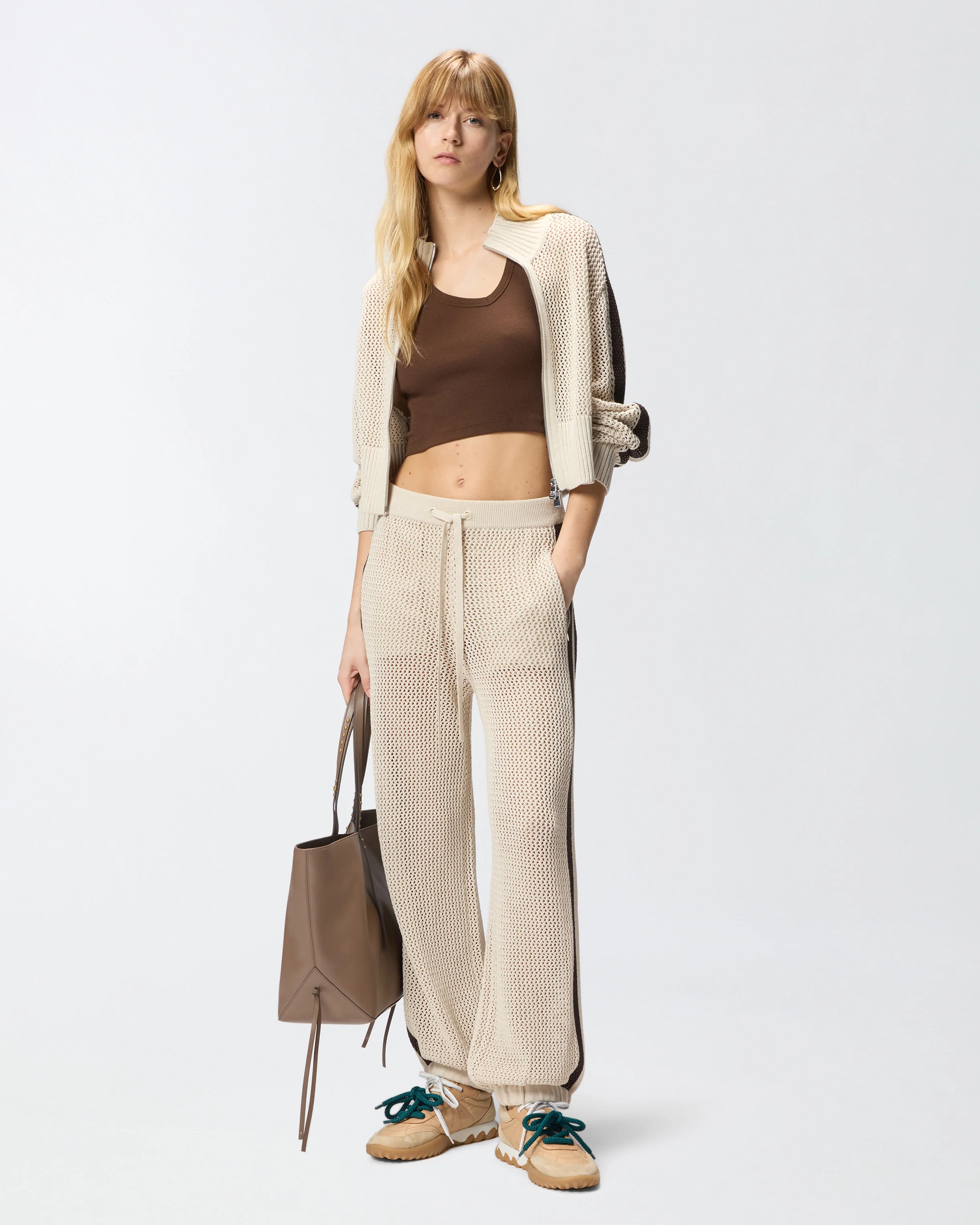 Cropped vest top with asymmetric neckline - Image 2