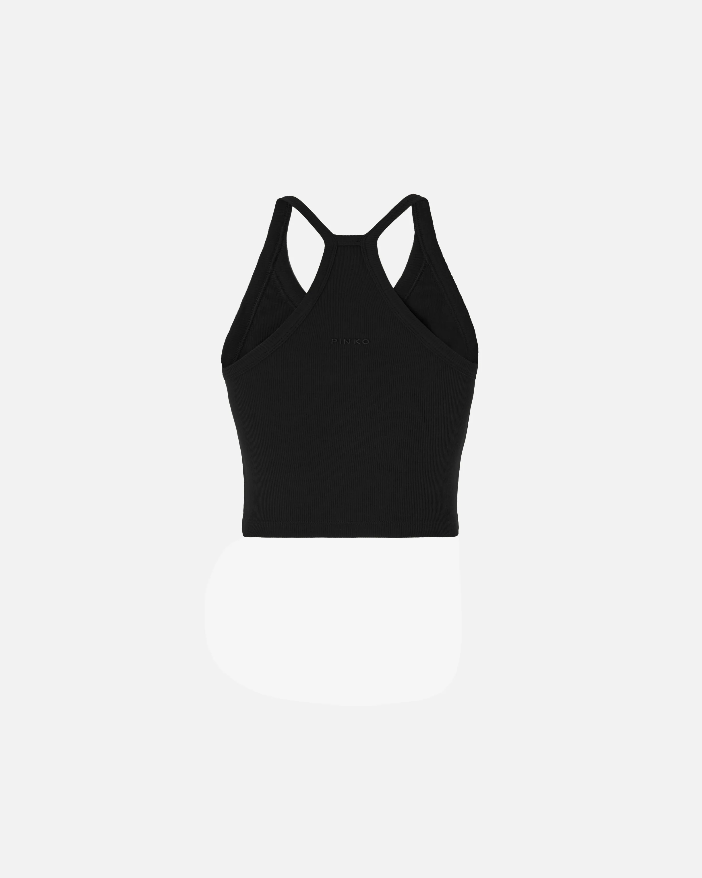 Cropped vest top with asymmetric neckline - Image 6