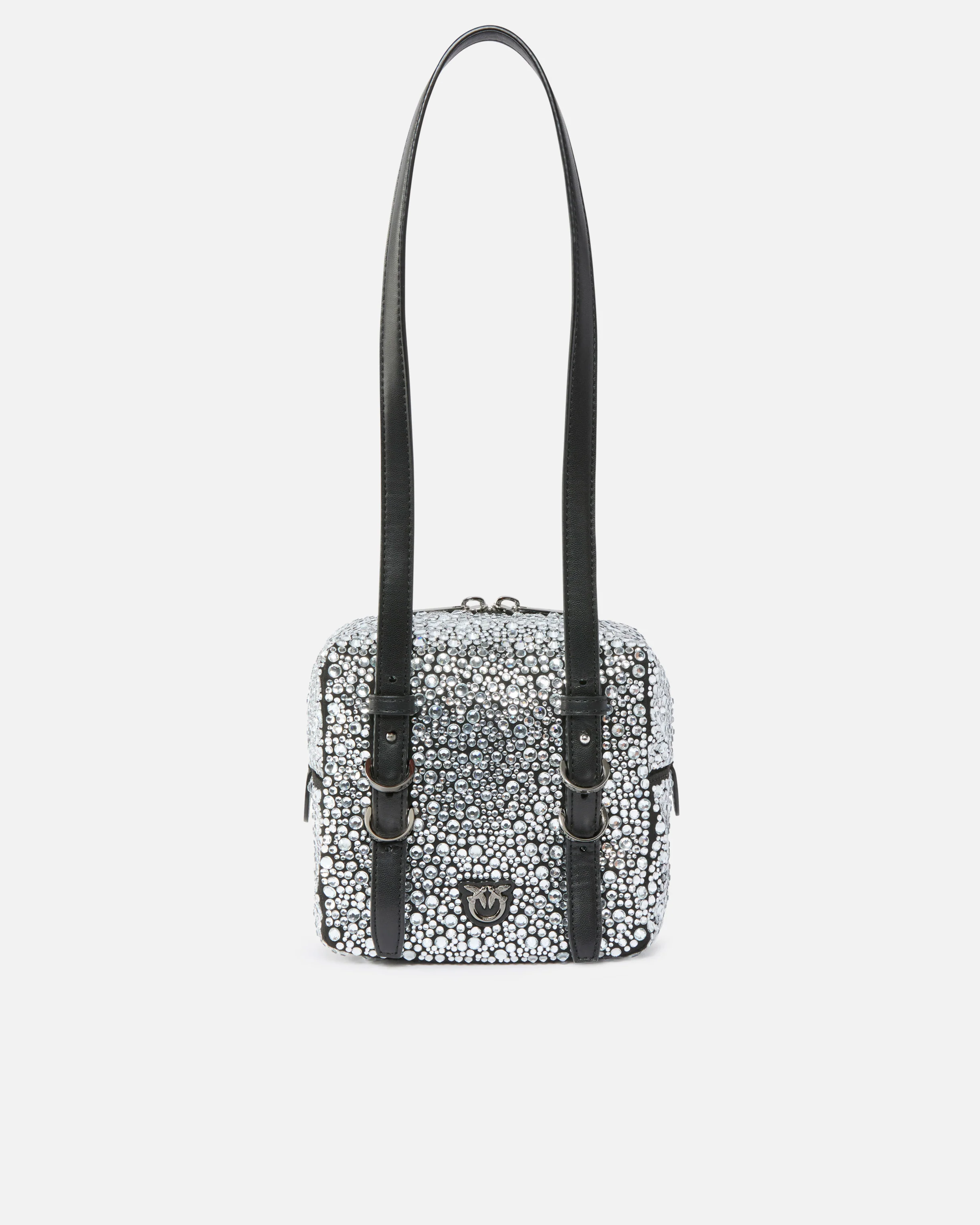 Cubic Bag fully rhinestoned crossbody bag
