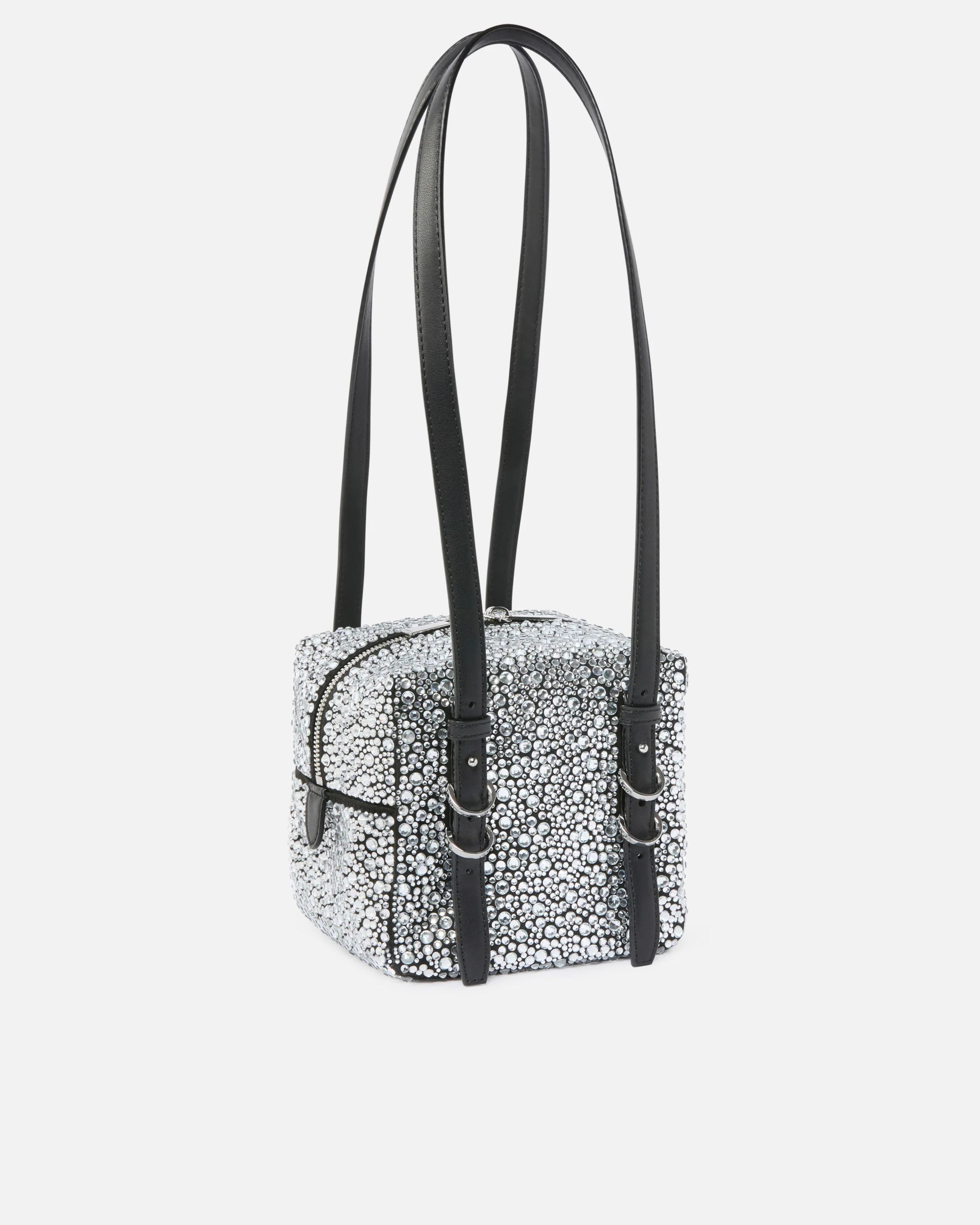 Cubic Bag fully rhinestoned crossbody bag - Image 2