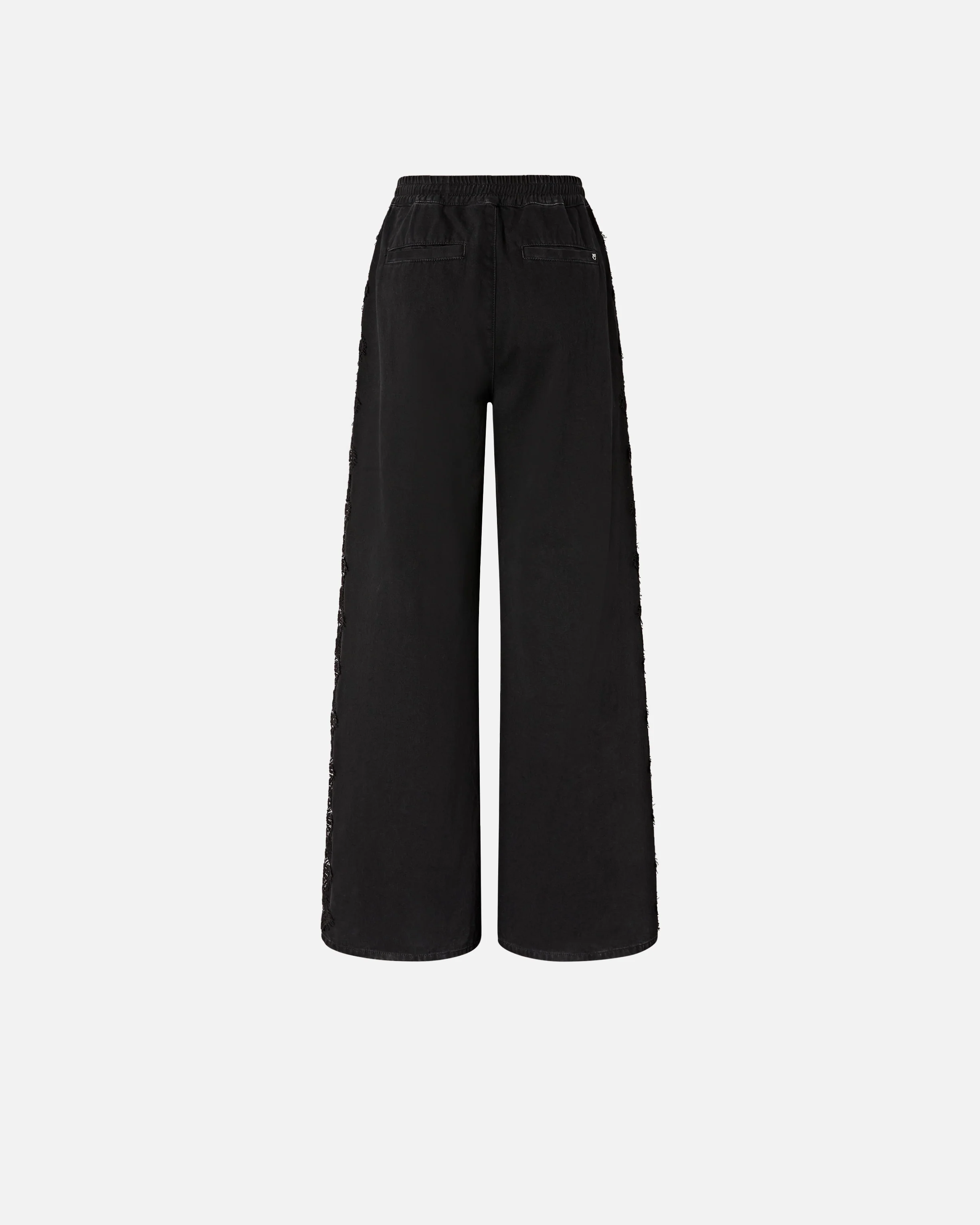 Denim jeans with lace side band - Image 6