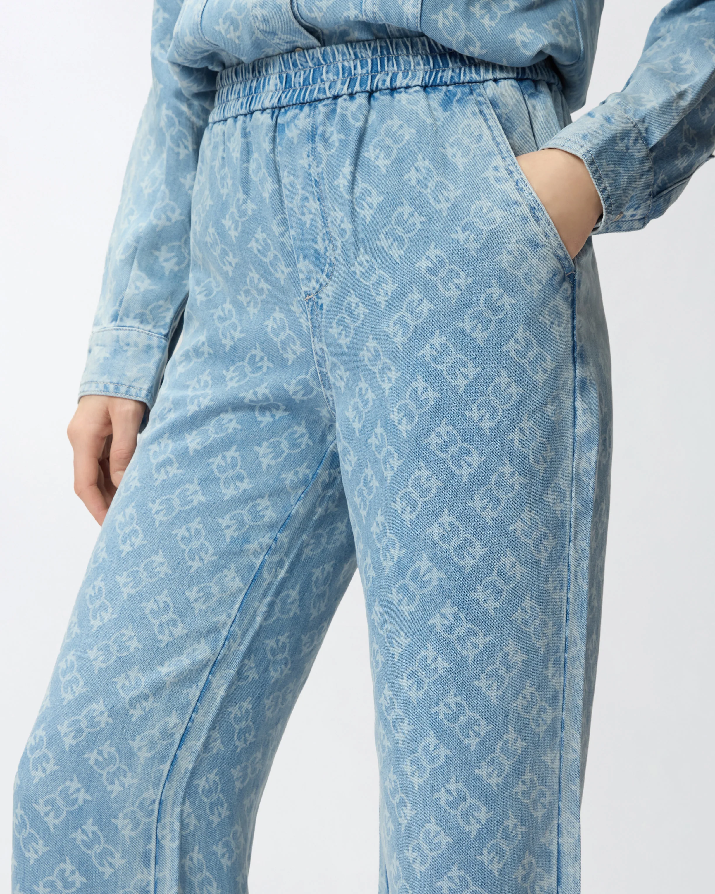 Denim jeans with Love Birds logo - Image 4