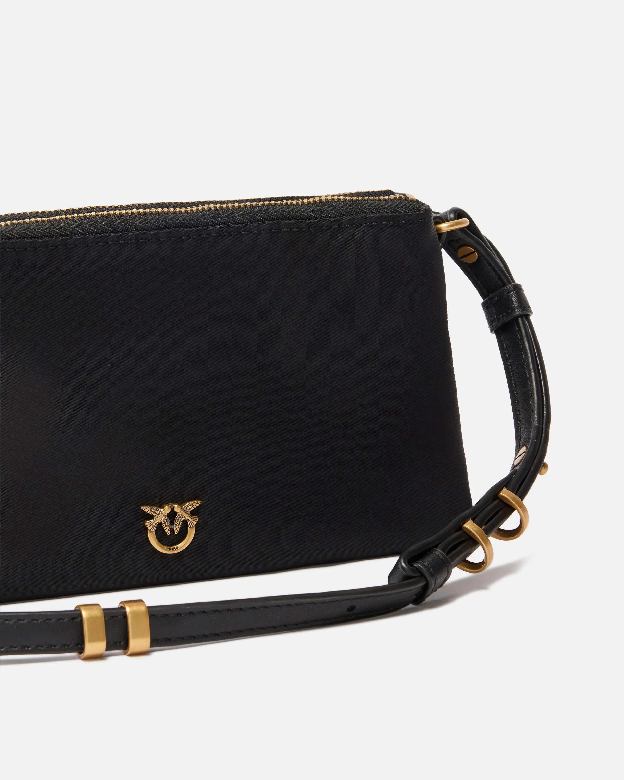 Double Bag Mini small crossbody bag in nylon - Image 3