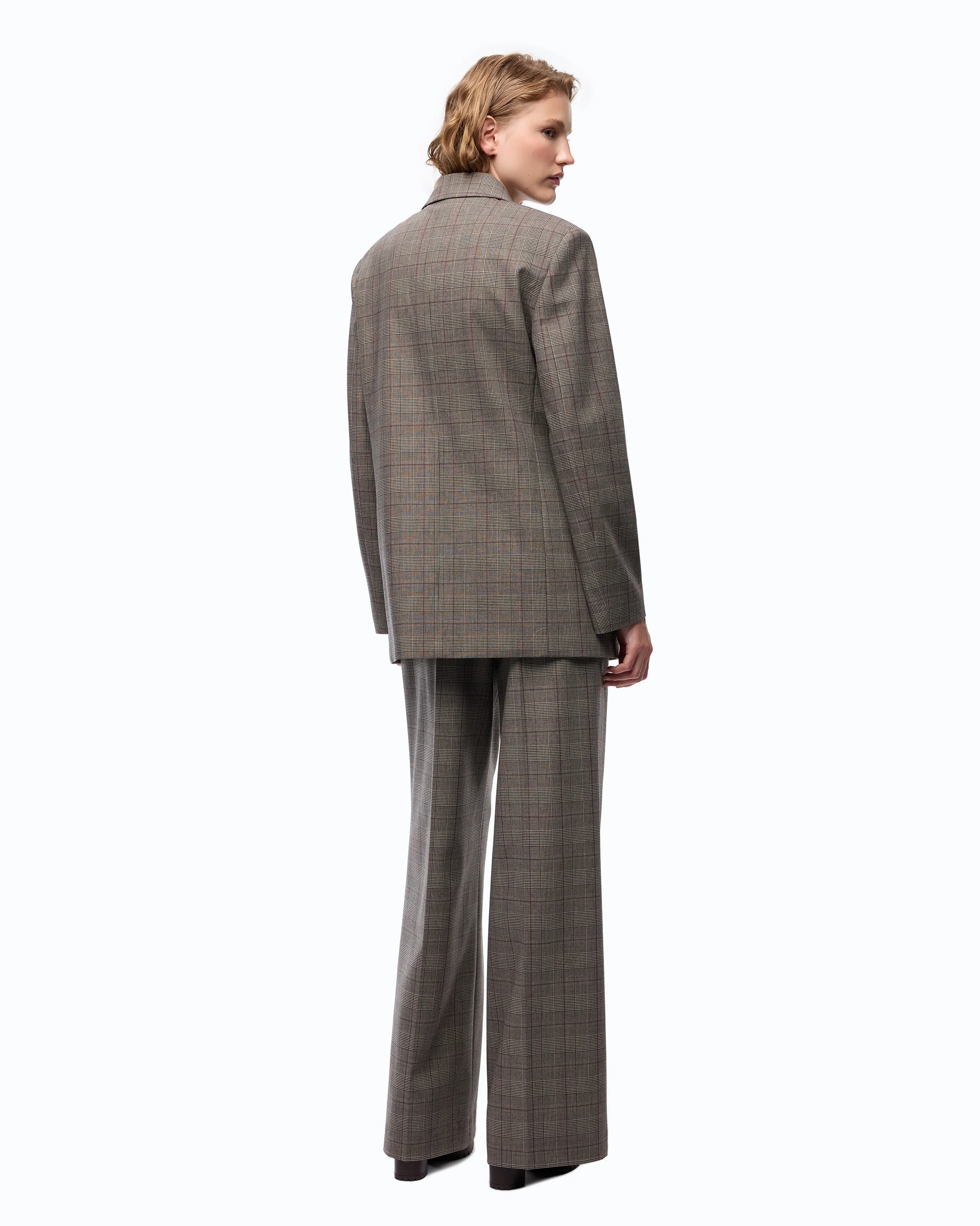 Double-breasted check jacket - Image 4