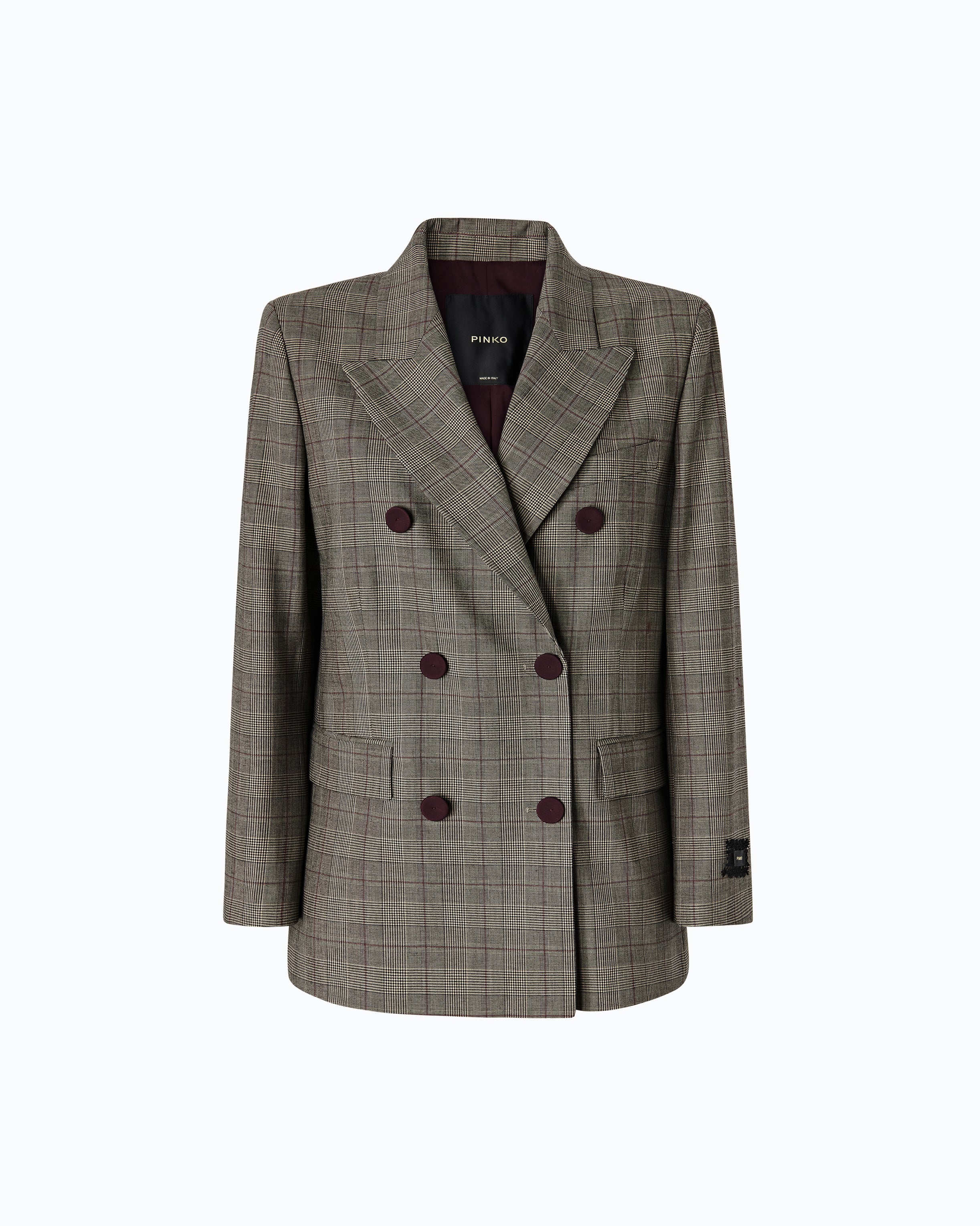 Double-breasted check jacket - Image 5