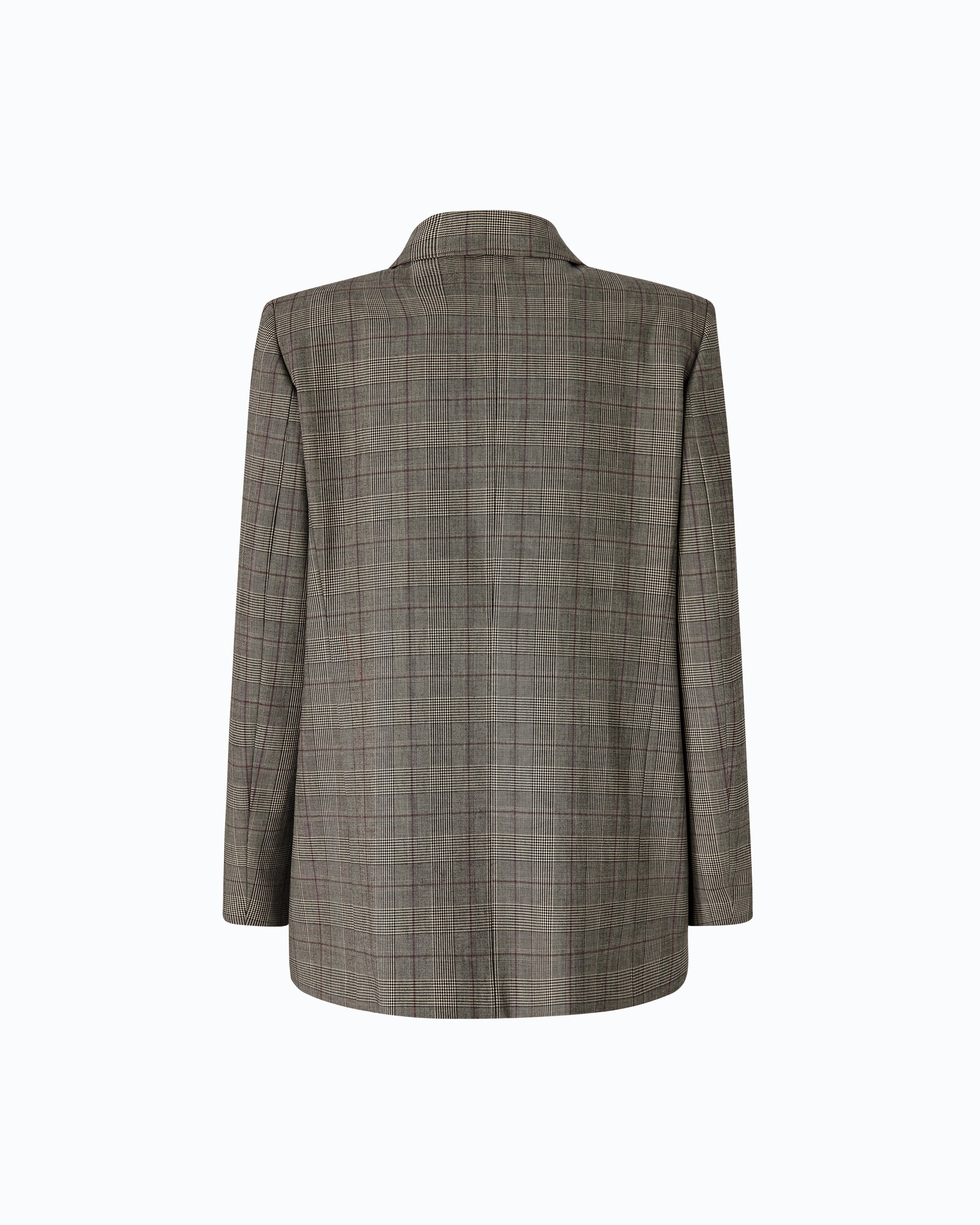 Double-breasted check jacket - Image 6