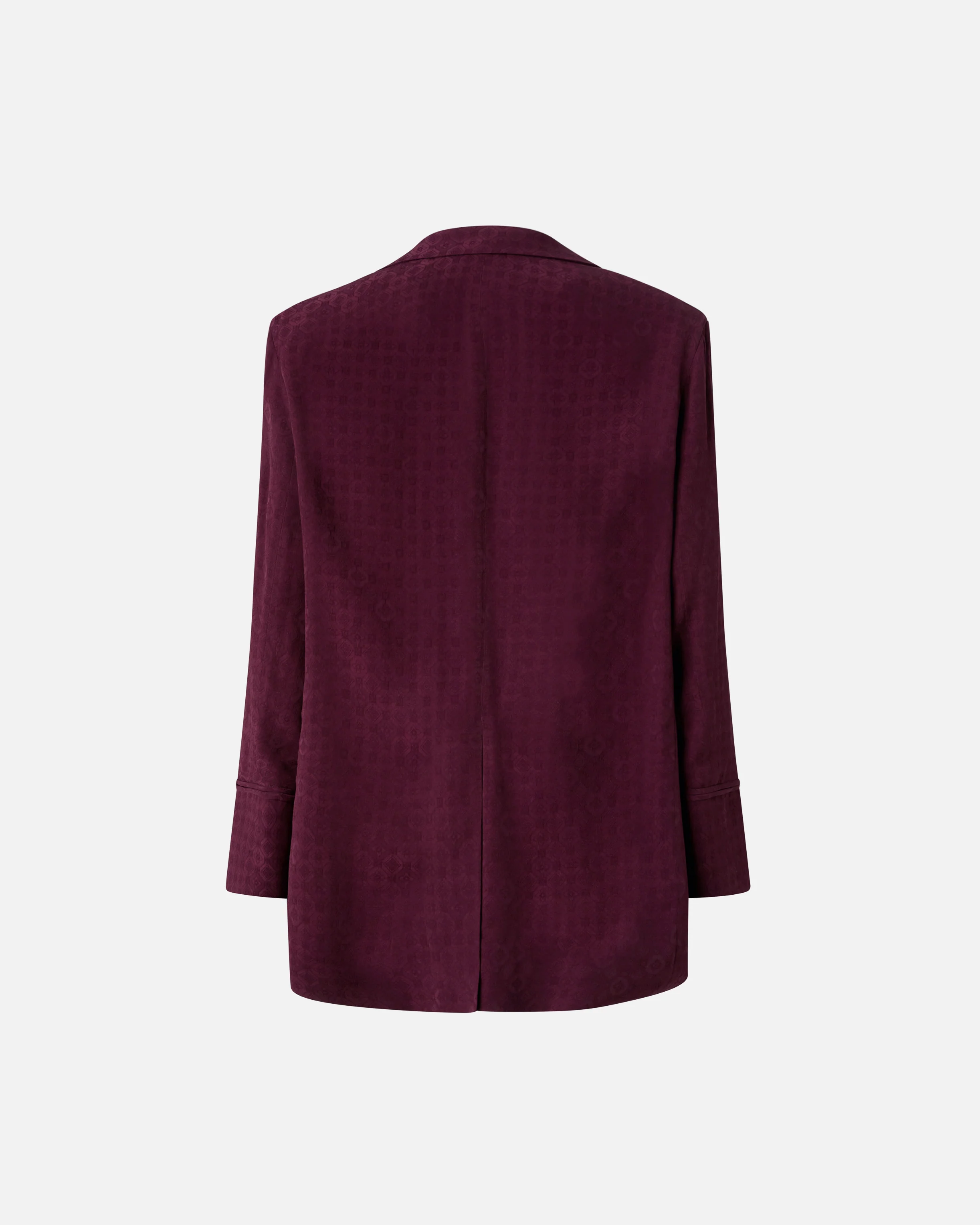 Double-breasted jacket with tie motif - Image 6