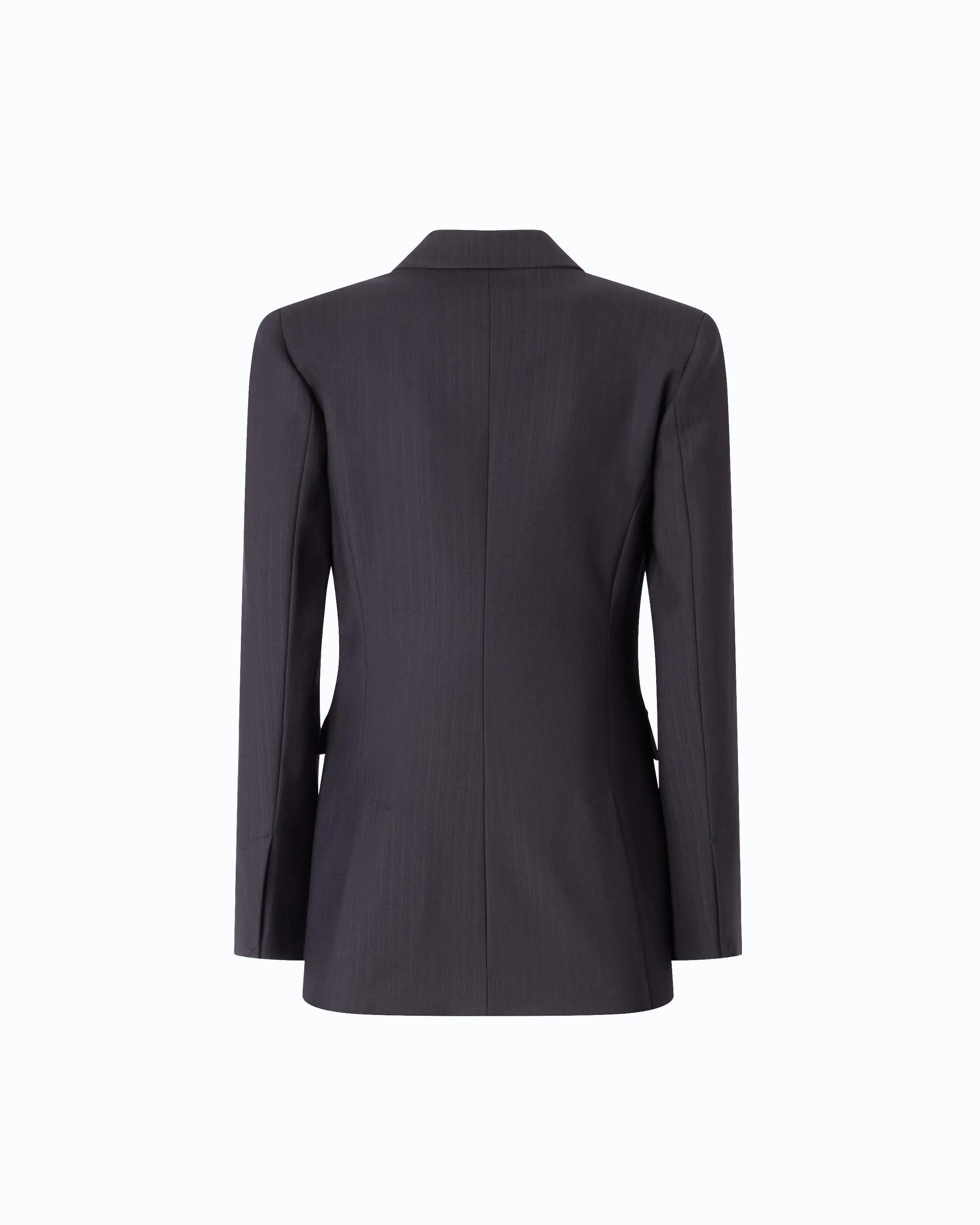 Double-breasted slim-fit wool-blend jacket - Image 6