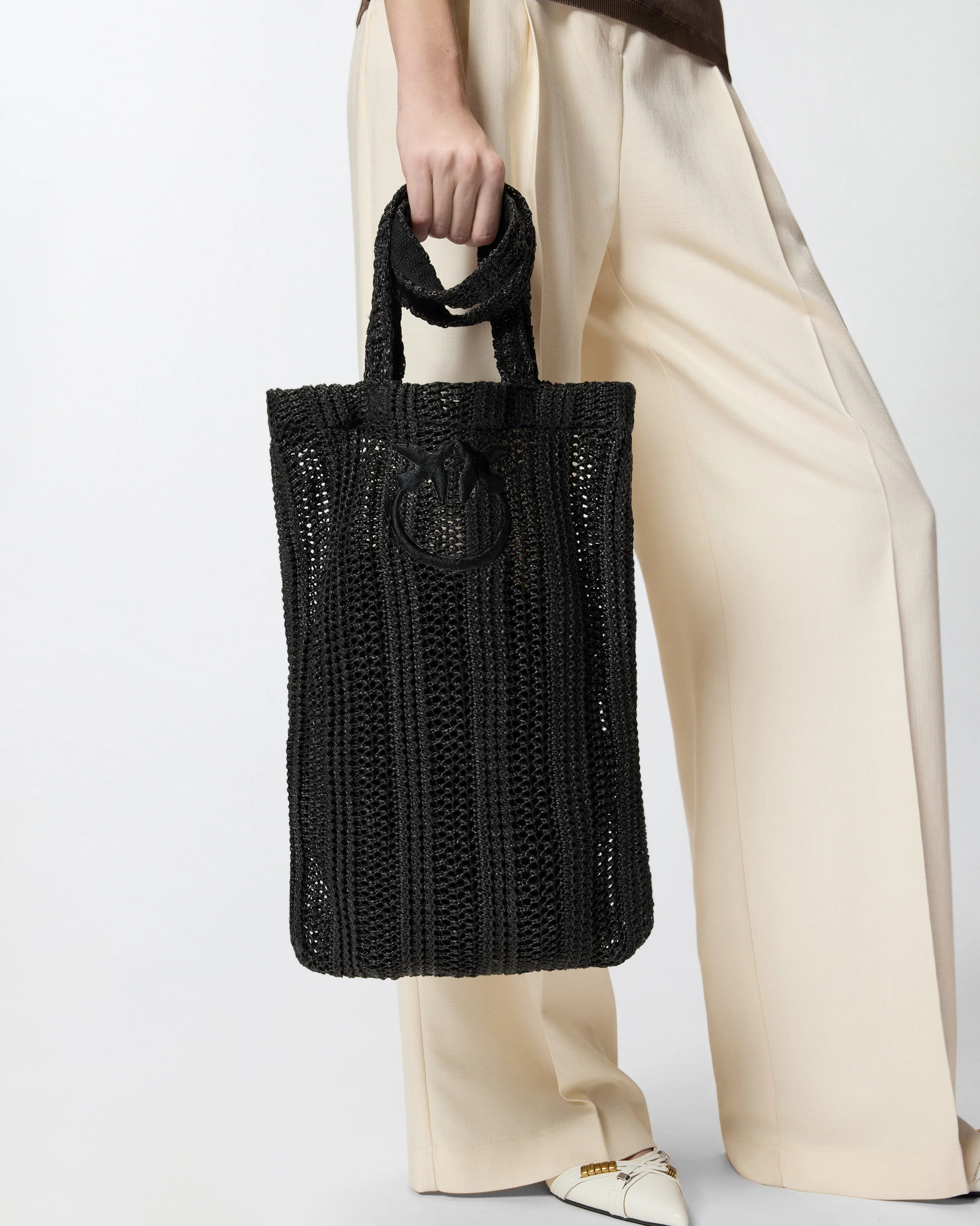 Easy Tote Bag medium shopper in raffia - Image 6