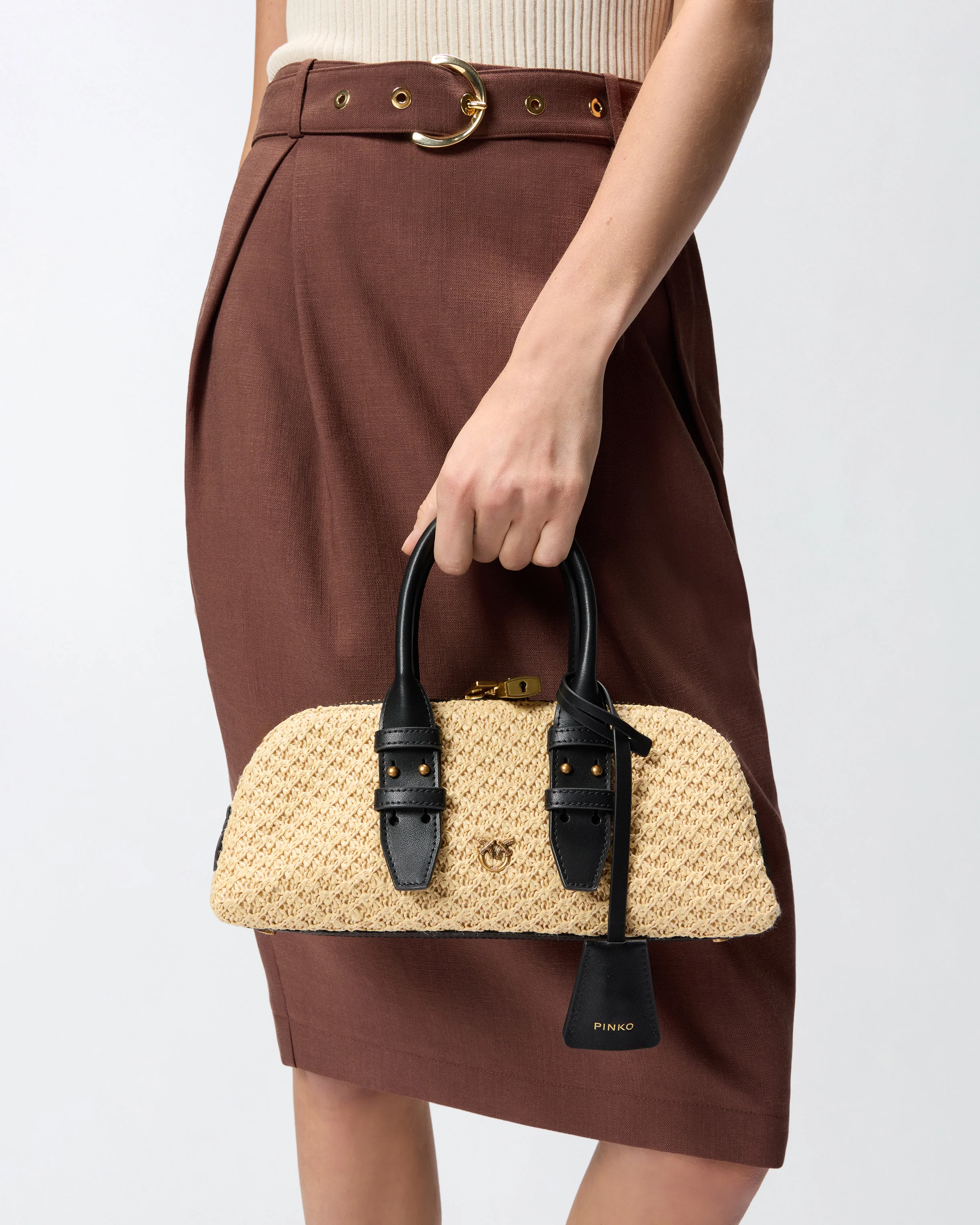Escape Bag Horizontal small raffia handbag - Image 5
