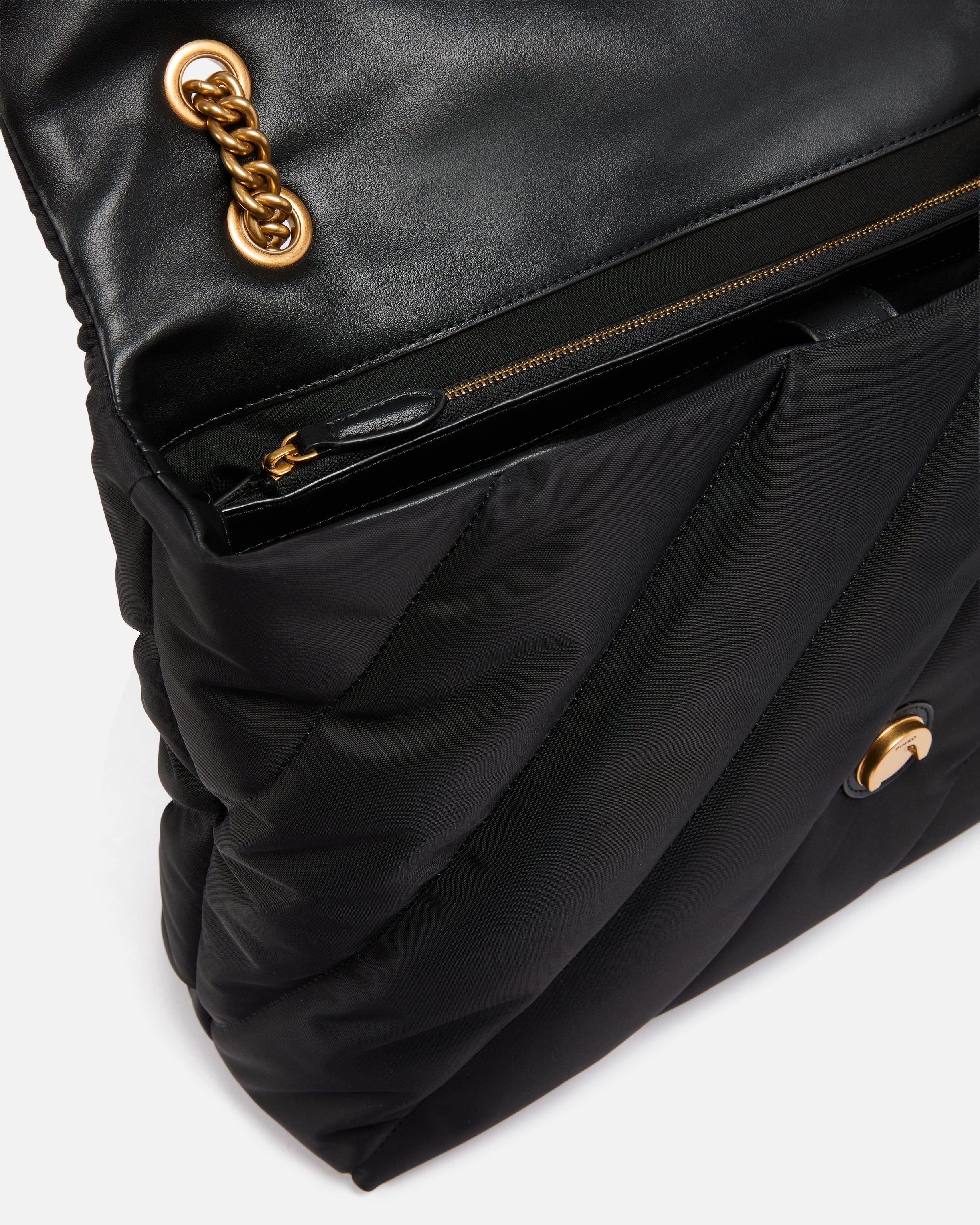 Extra Love Bag Puff maxi crossbody bag in quilted nylon - Image 4