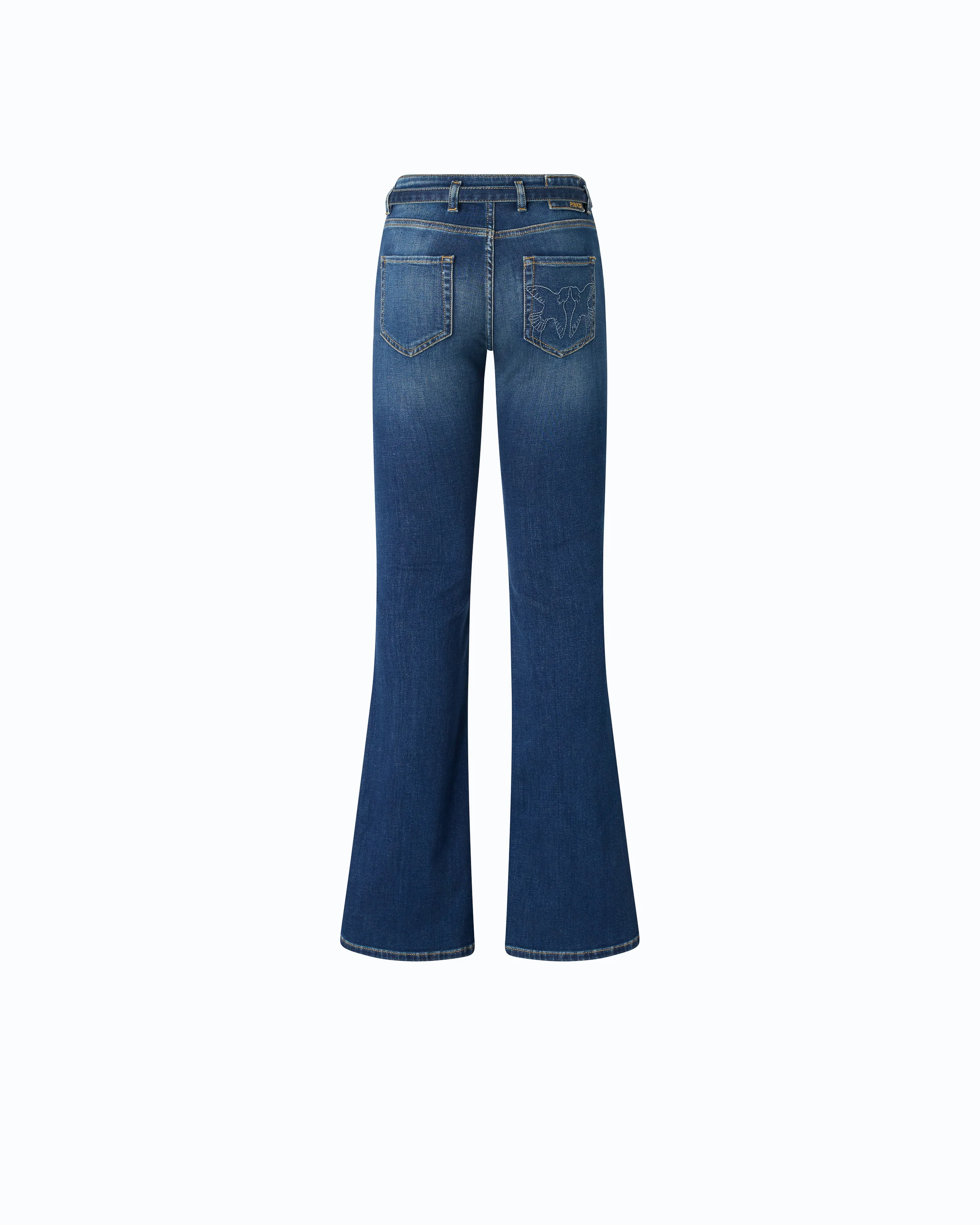 Flared jeans with belt - Image 6