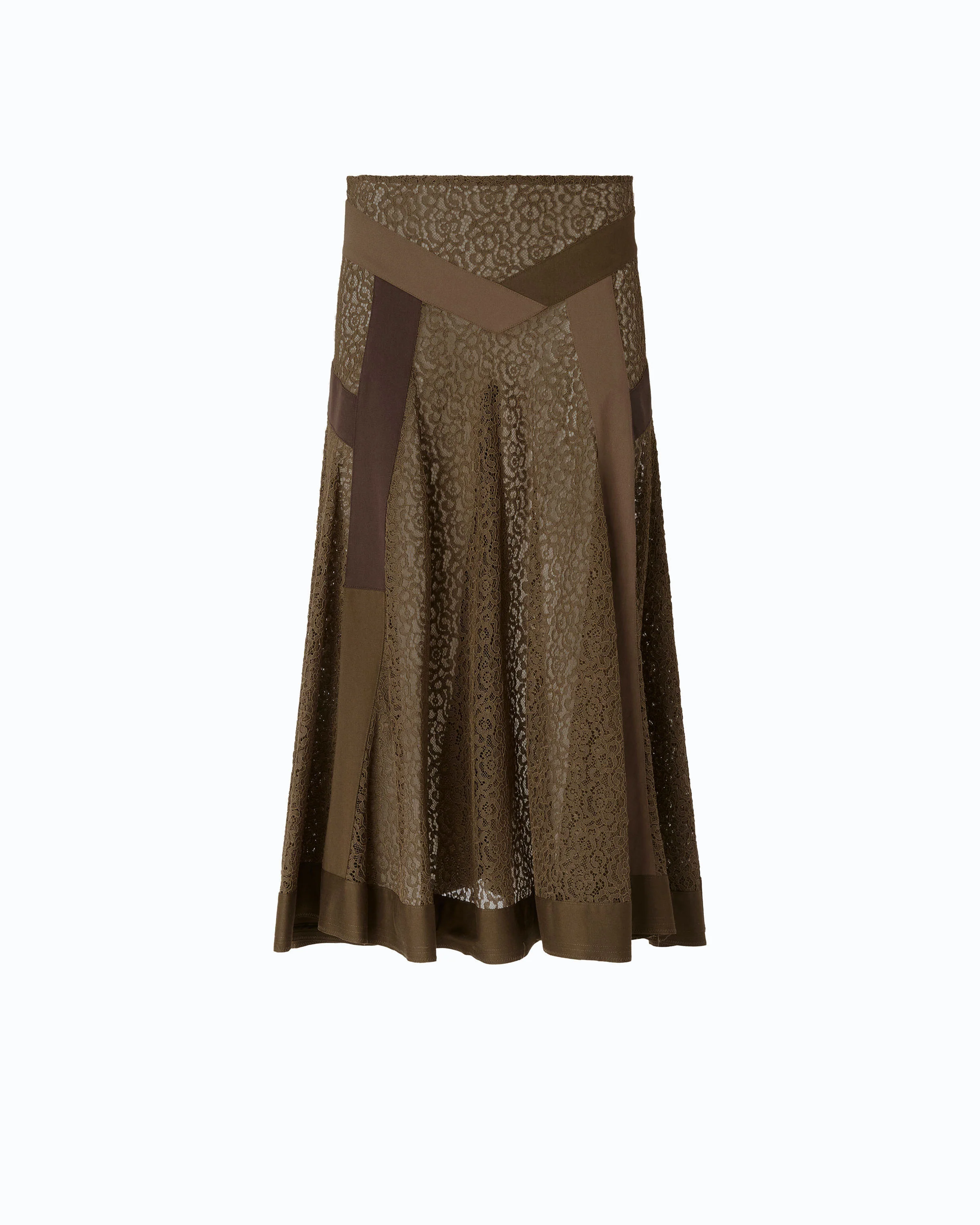 Flared lace midi skirt with inserts - Image 5
