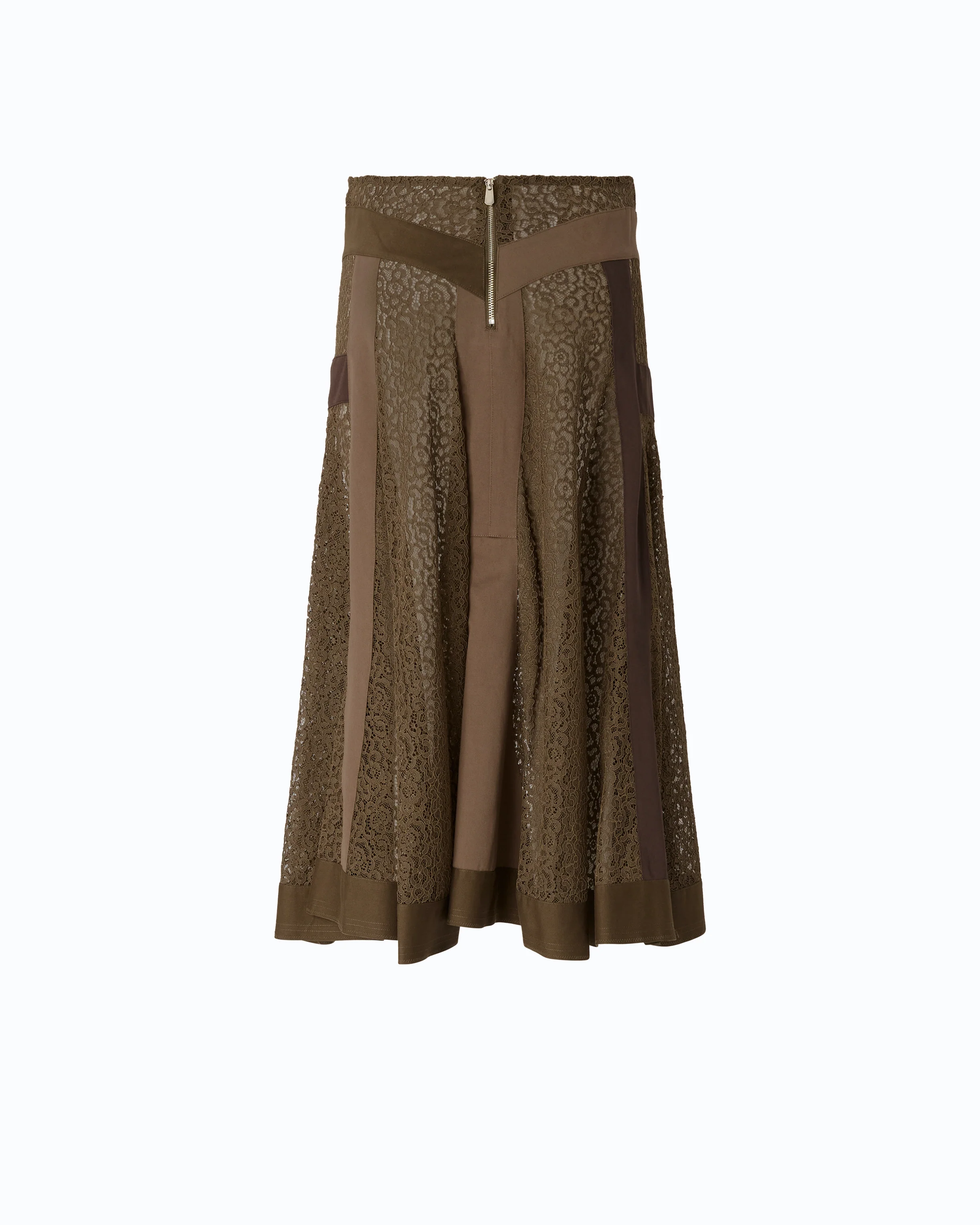 Flared lace midi skirt with inserts - Image 6