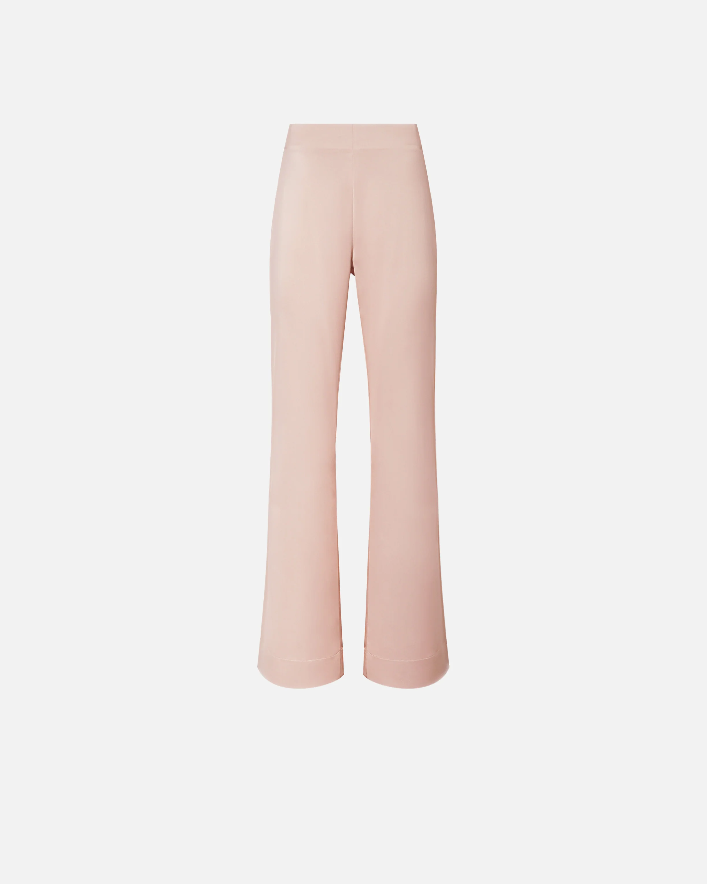 Flared trousers in satin - Image 5