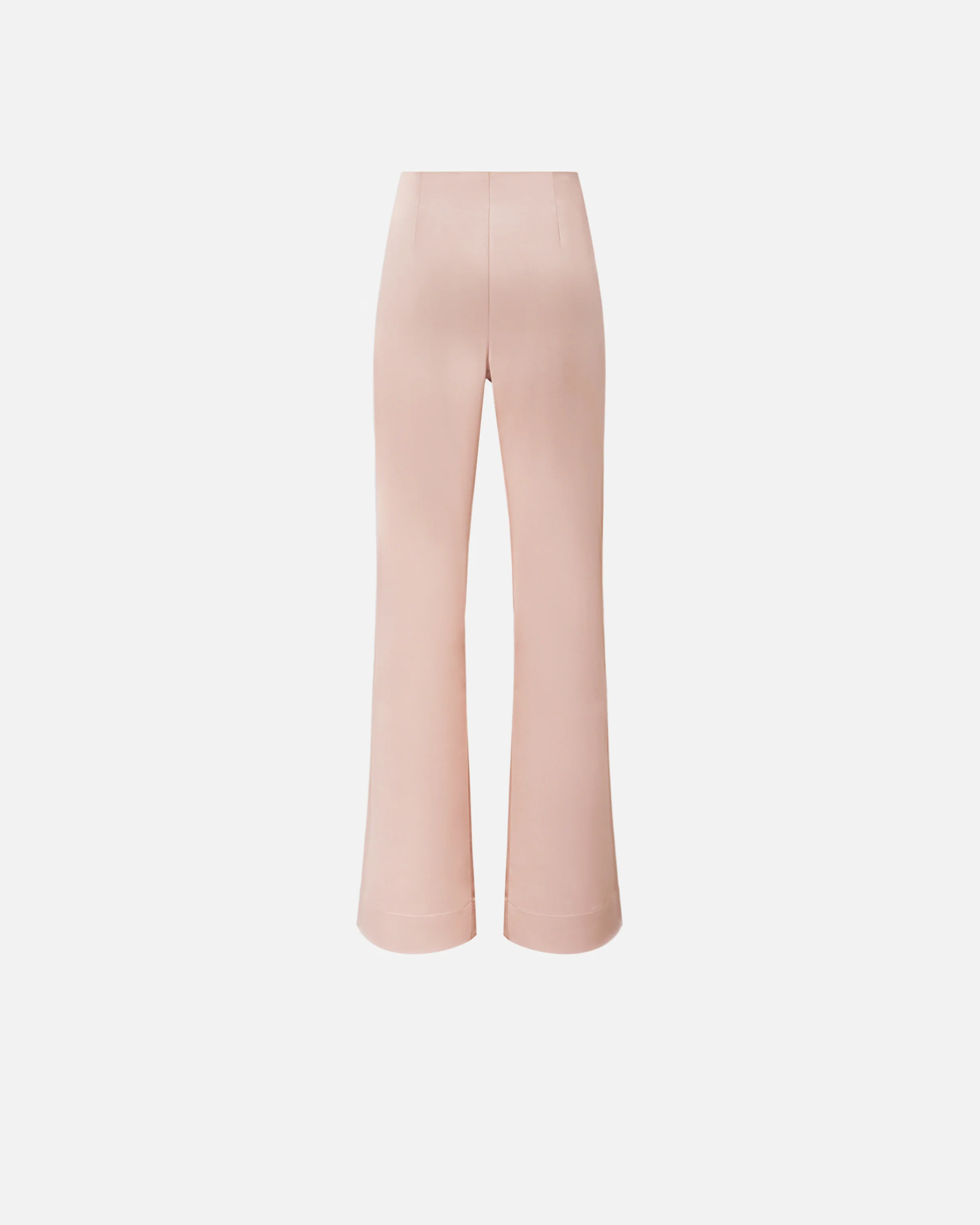 Flared trousers in satin - Image 6
