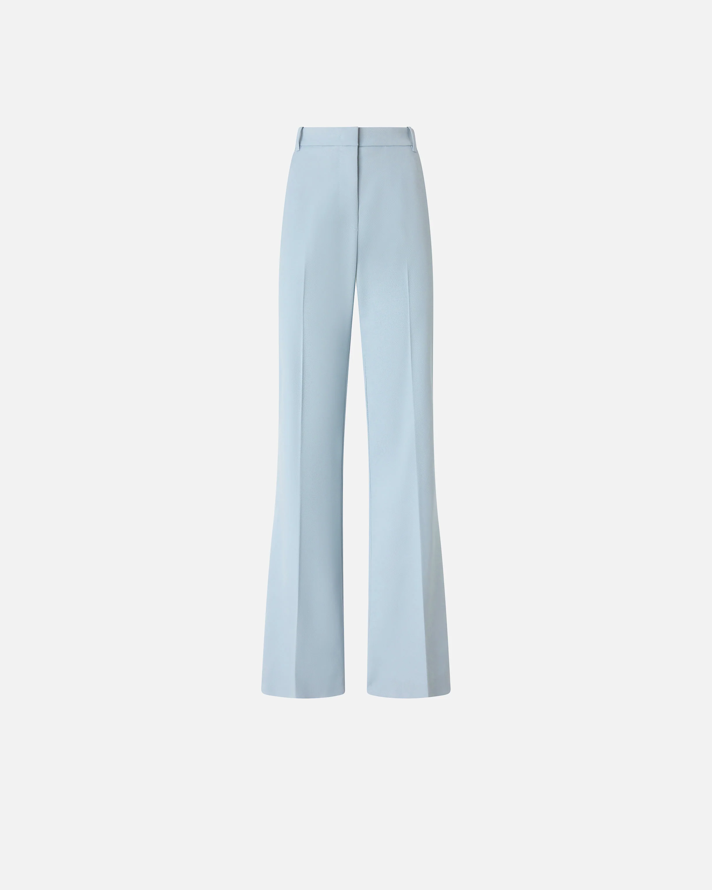 Flared trousers with pressed pleat detail - Image 5