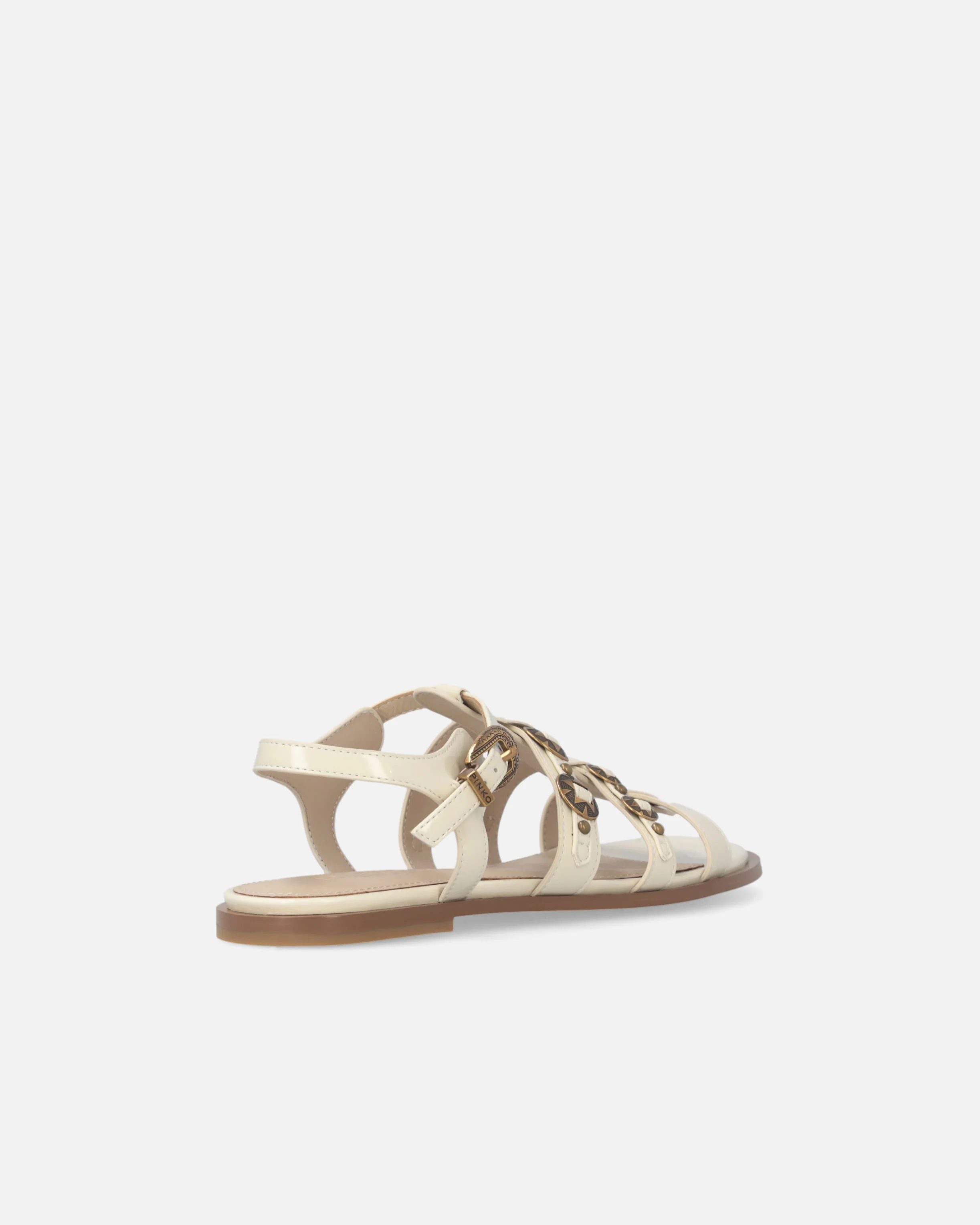 Flat sandals with straps and studs - Image 3