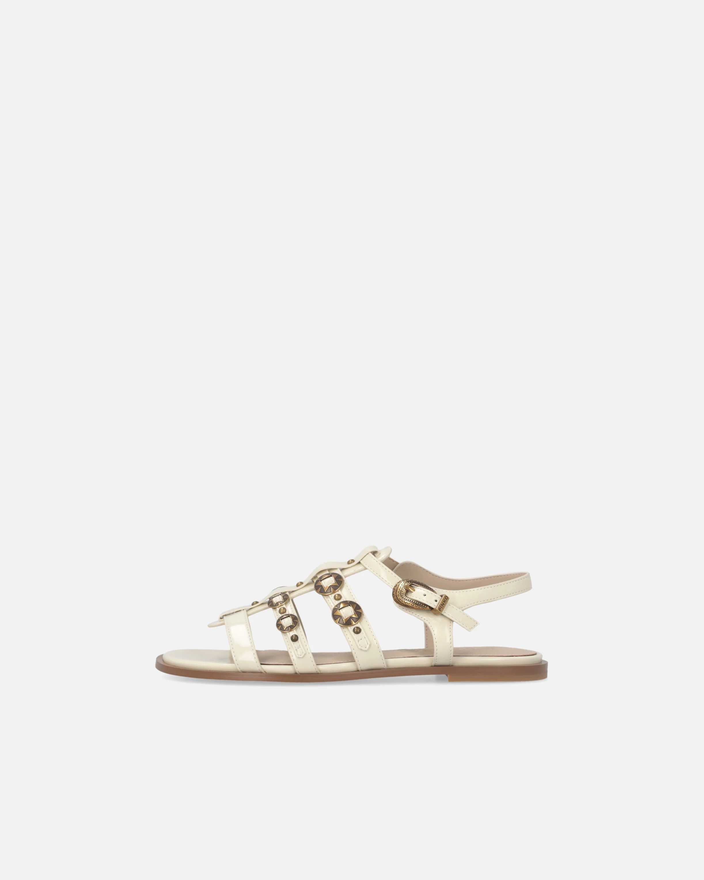 Flat sandals with straps and studs - Image 5
