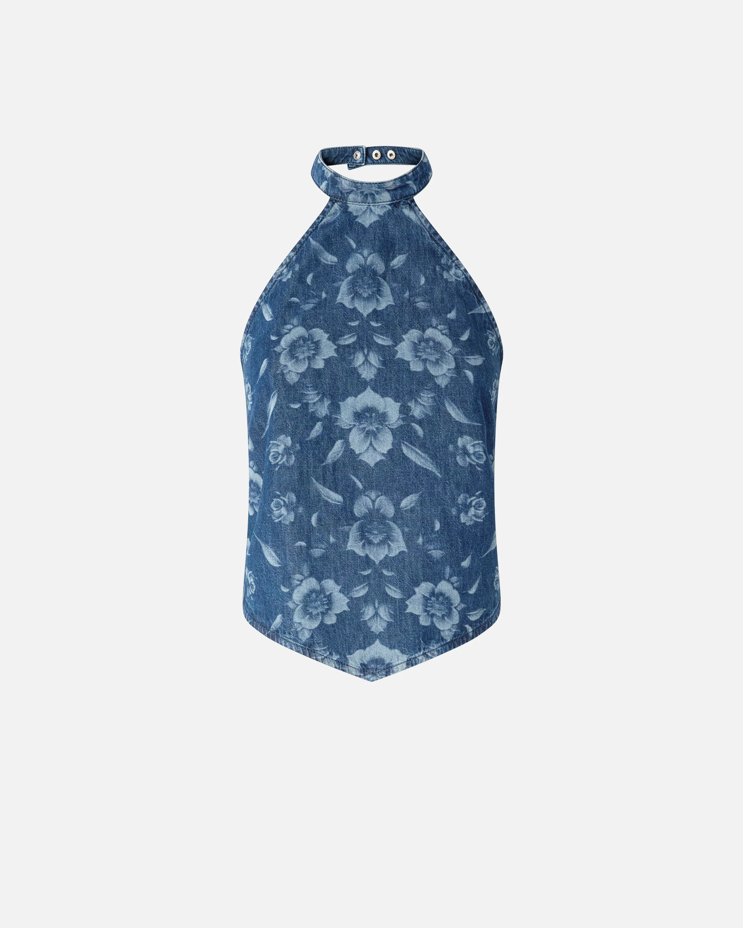 Floral denim top - Image 5